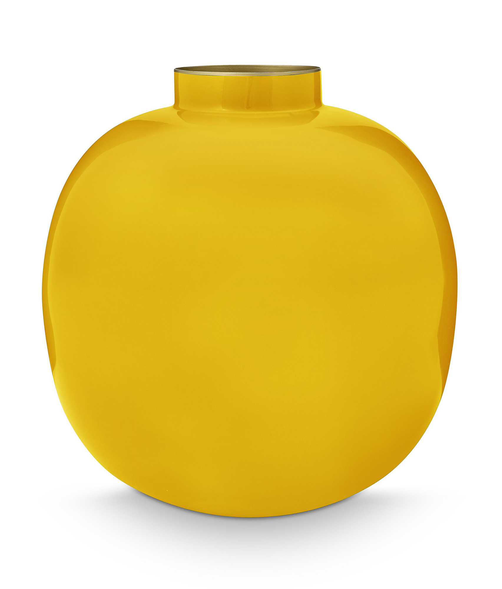 Pip Studio Metall Vase  | Yellow