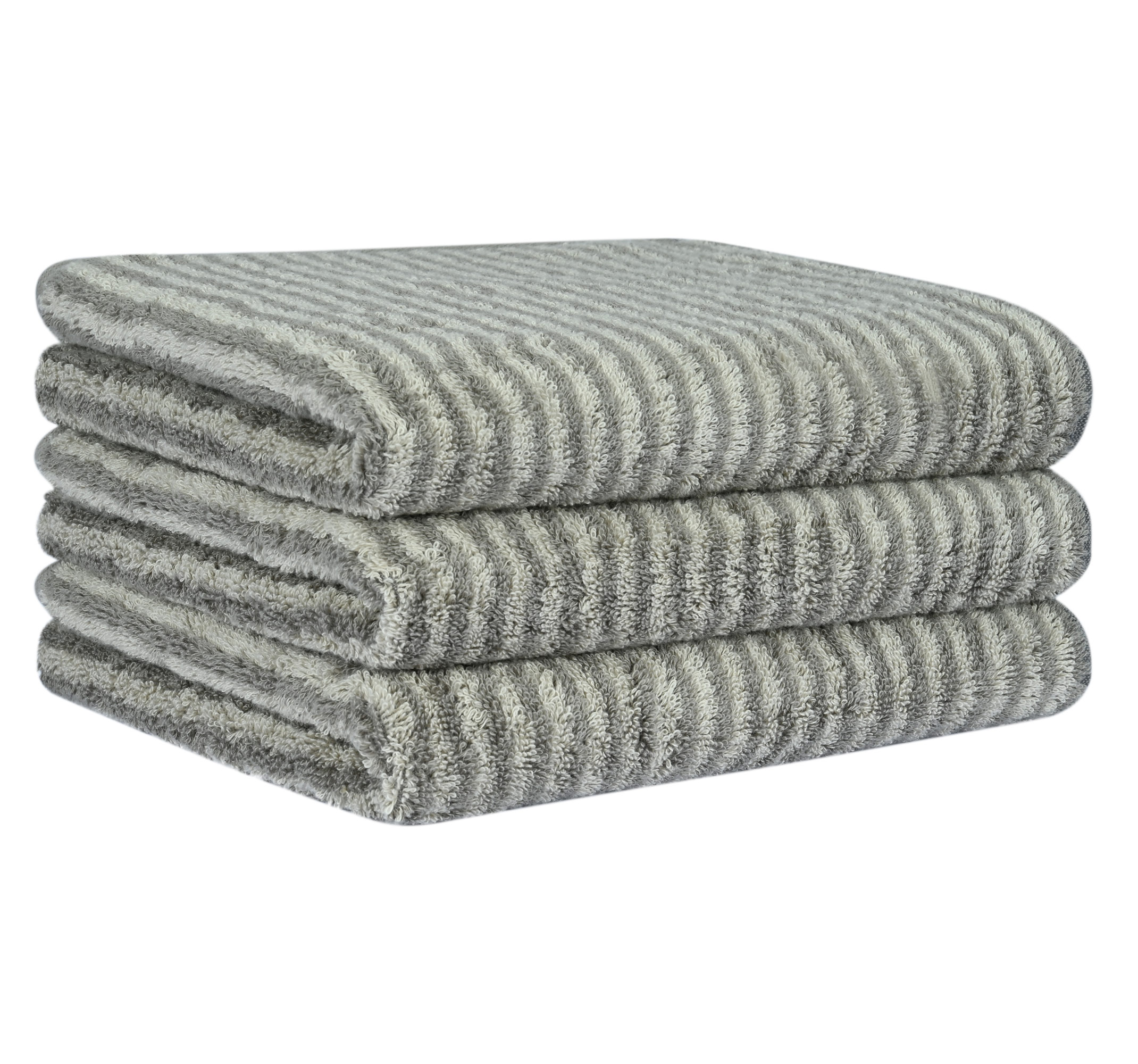 Cawö Duschtuch Luxury Home Two-Tone Stripe 480 | 70 graphit