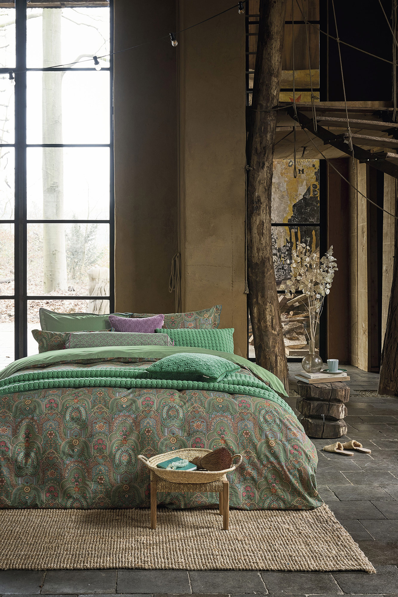 Pip Studio Perkalbettwäsche Little Jabali | Green