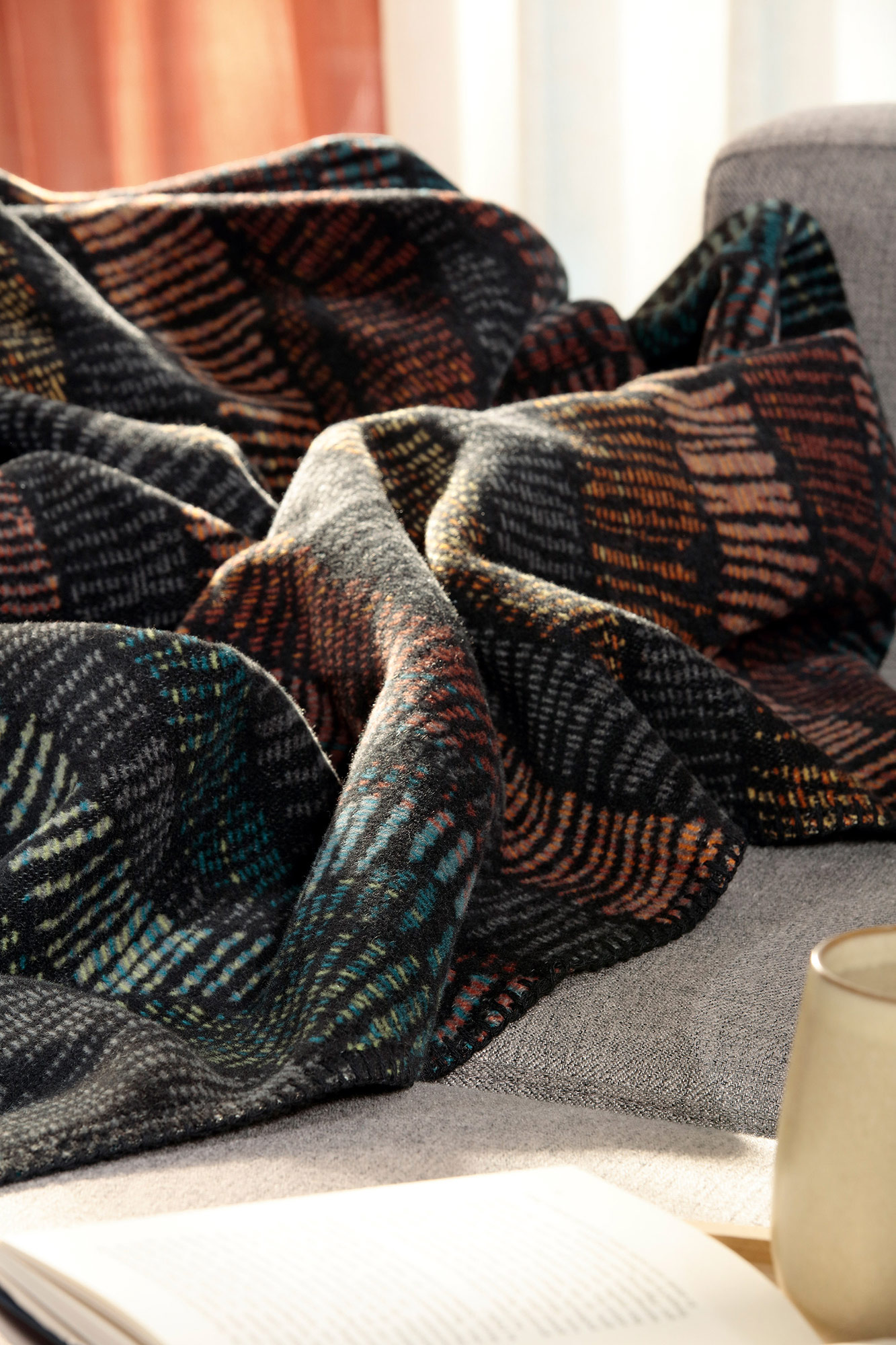 Biederlack Plaid / Decke Vivid Waves