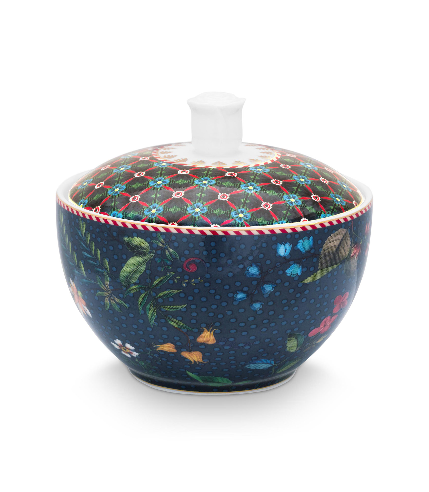 Pip Studio Zuckerdose Berry Blues | blau