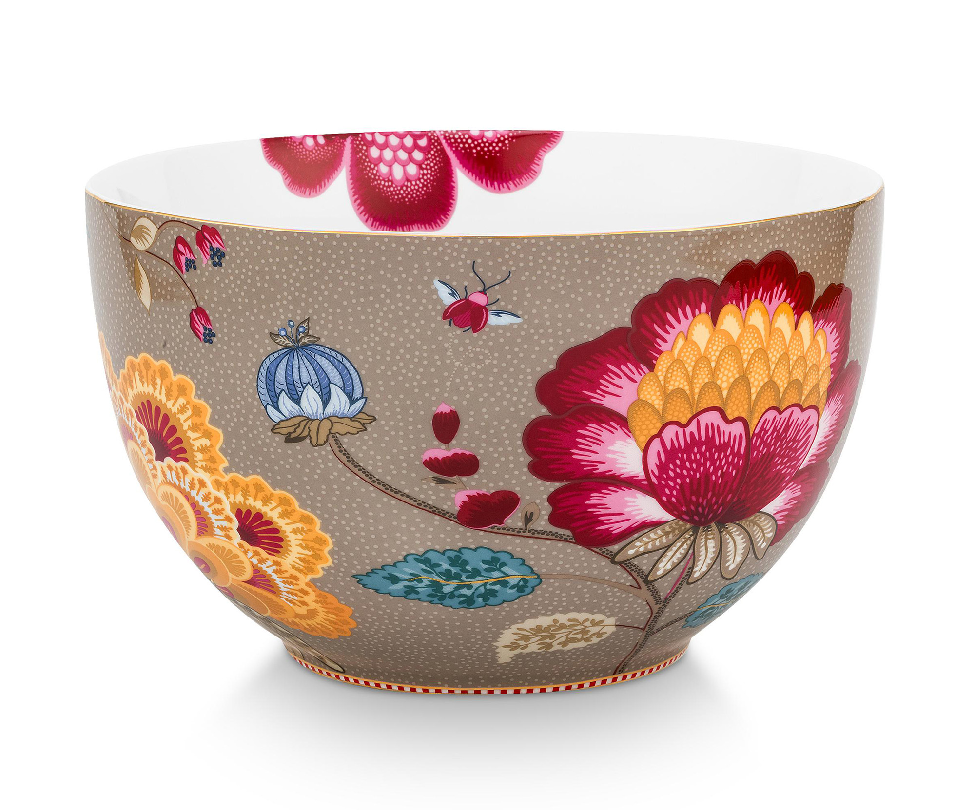 Pip Studio Schüssel Blooming Tales | Fantasy Khaki