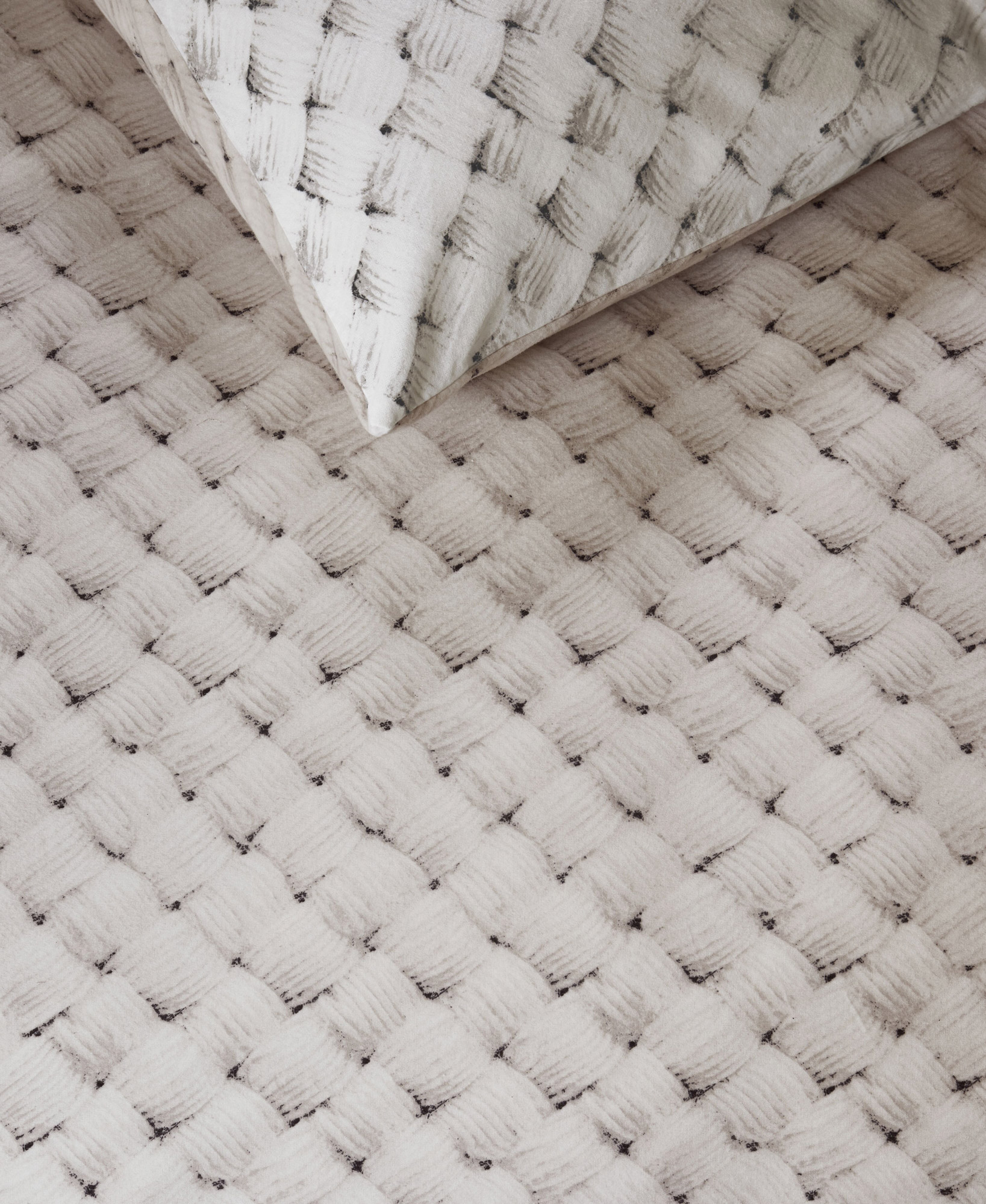 Riviera Maison Flanell-Bettwäsche Woven Wool | Natur