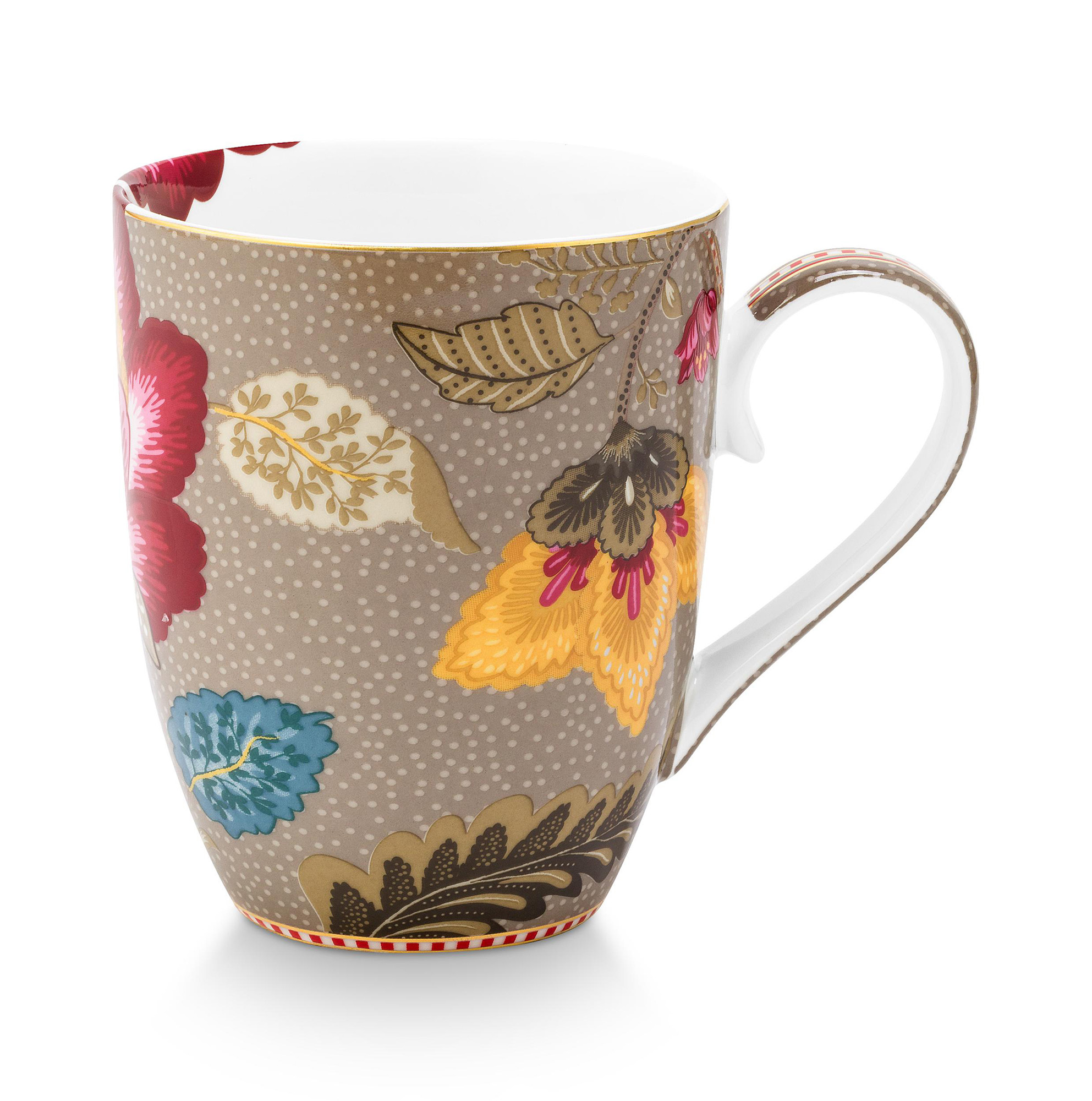 Pip Studio Tasse gross Blooming Tales | Khaki