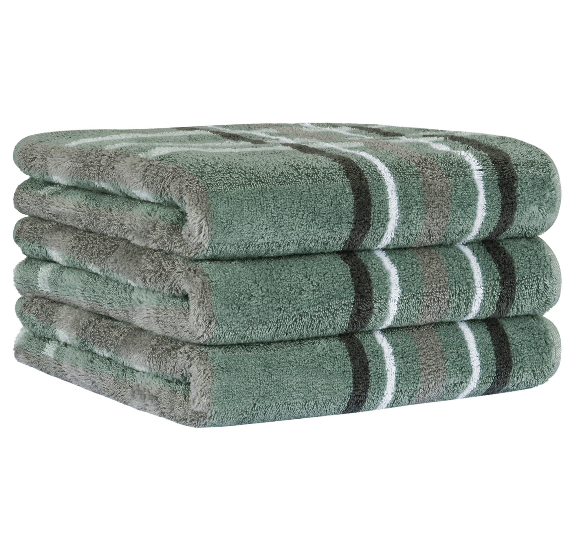 Cawö Handtuch Noblesse Check 1089 | 44 nordic green