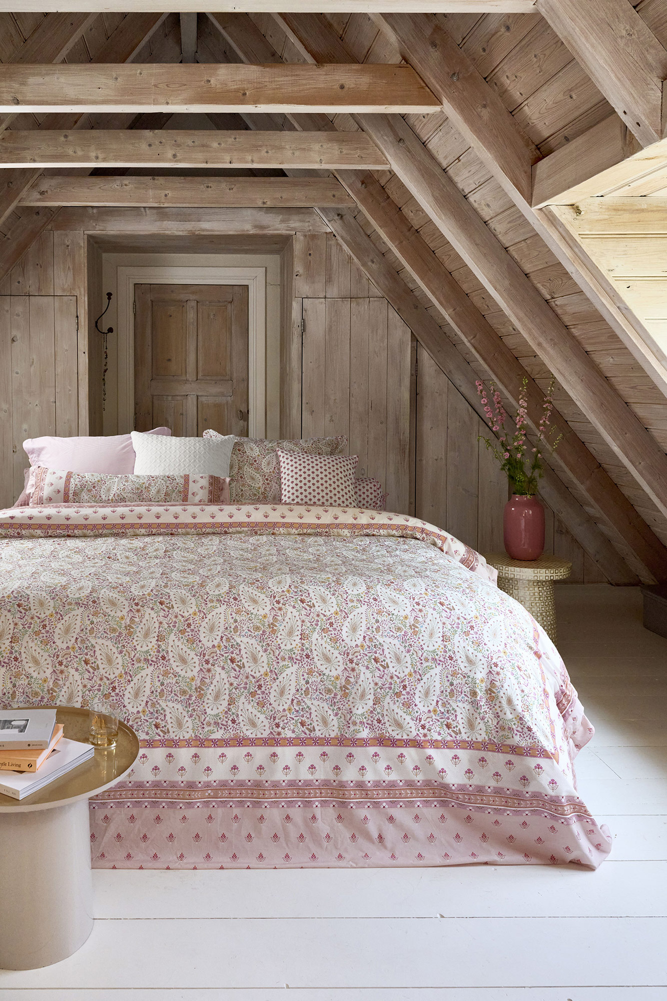 Pip Studio Perkalbettwäsche Kairi Bloom | Hellrosa