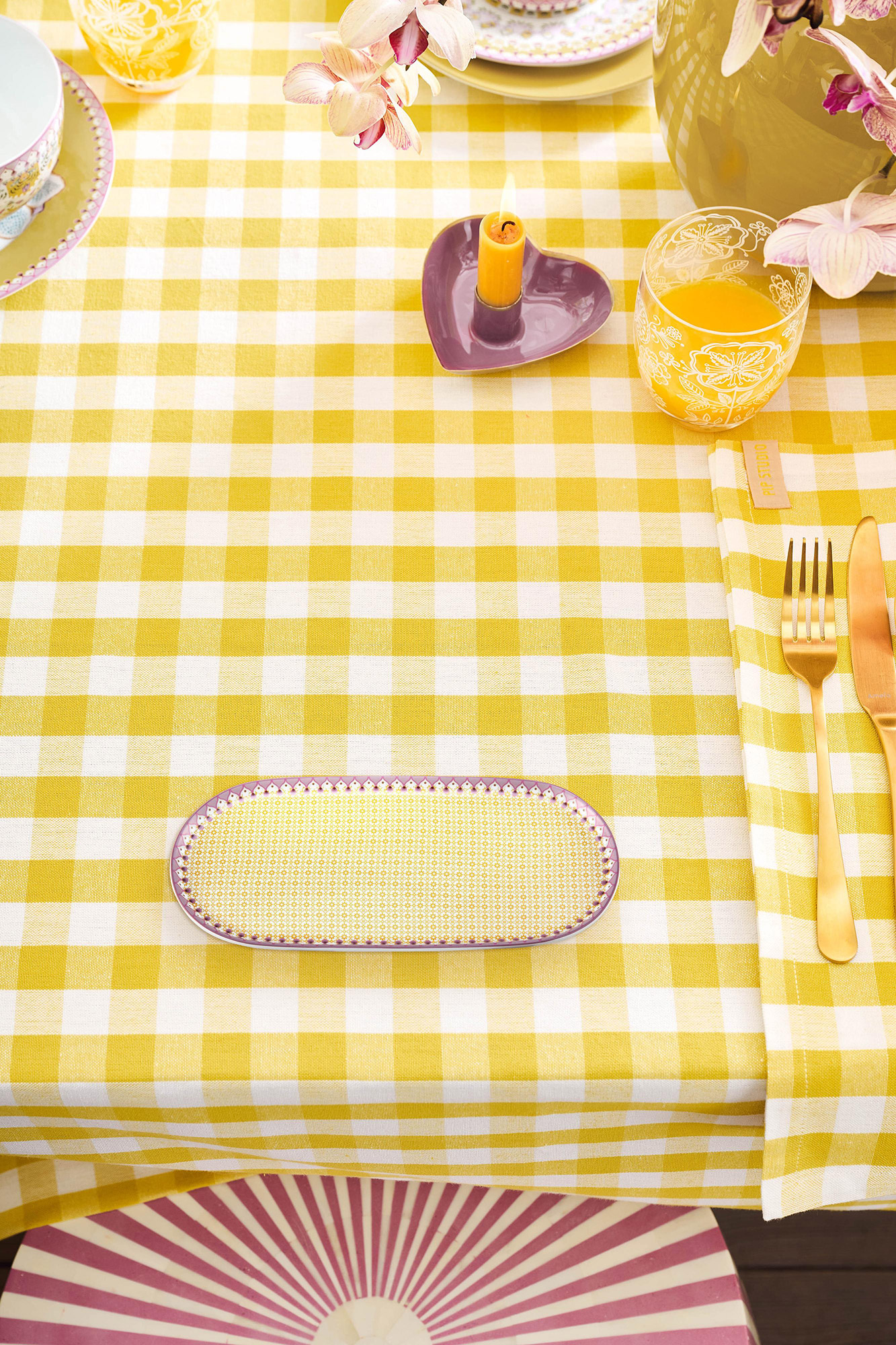 Pip Studio Zucker- & Milchtablett Lily & Lotus | Yellow