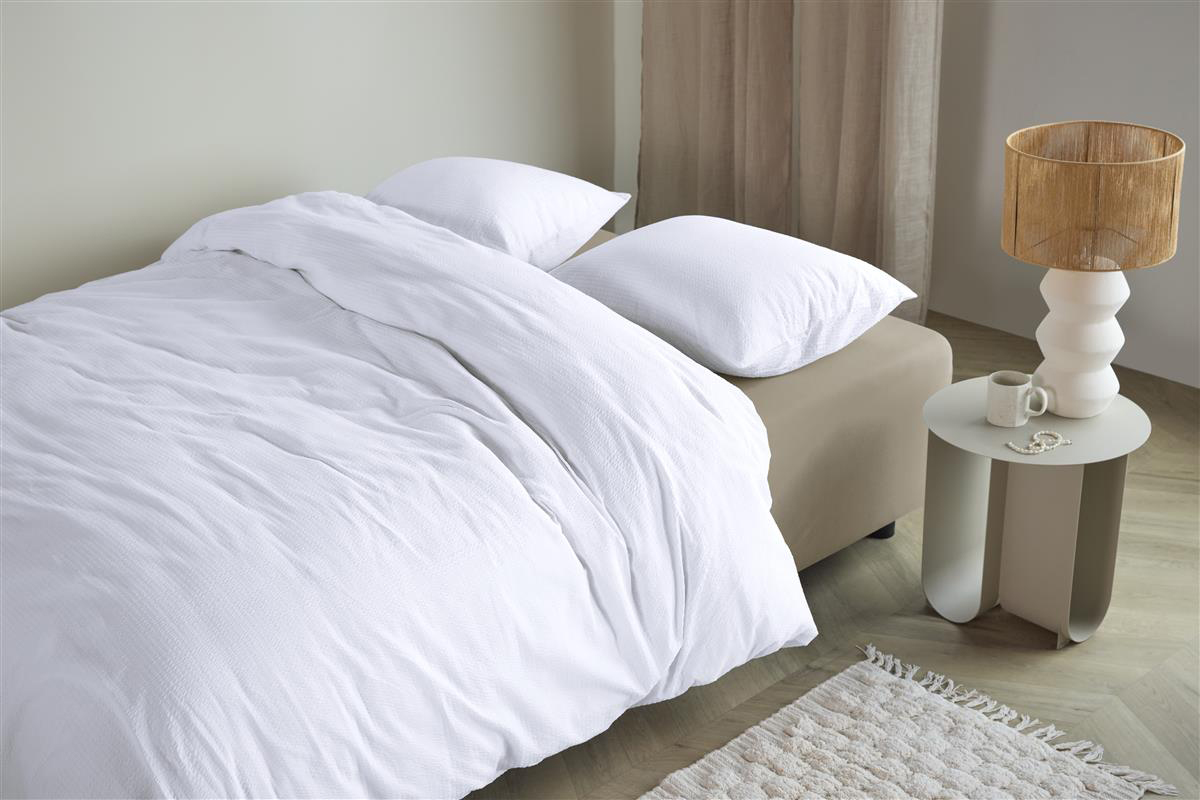 Beddinghouse Seersucker-Bettwäsche Summer | Weiß