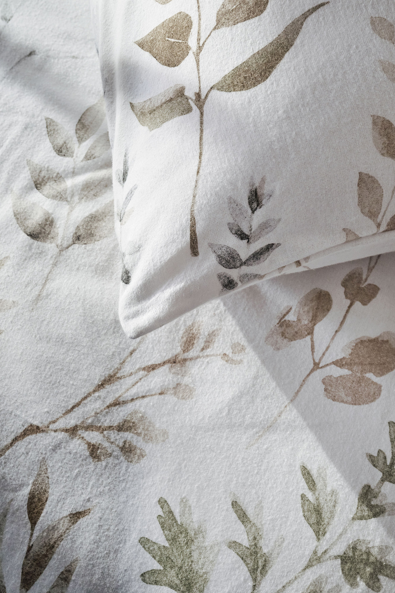 Beddinghouse Flanellbettwäsche Twigs | weiß