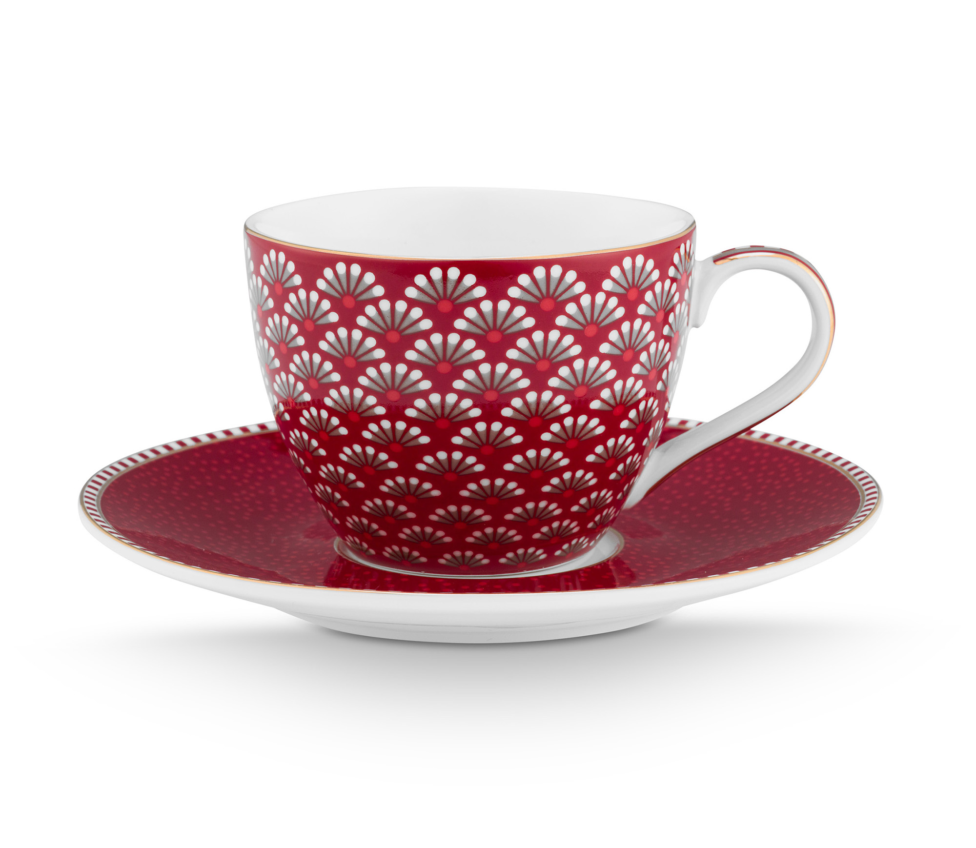 Pip Studio 2er Set Espresso Tasse & Untertasse Blooming Tale