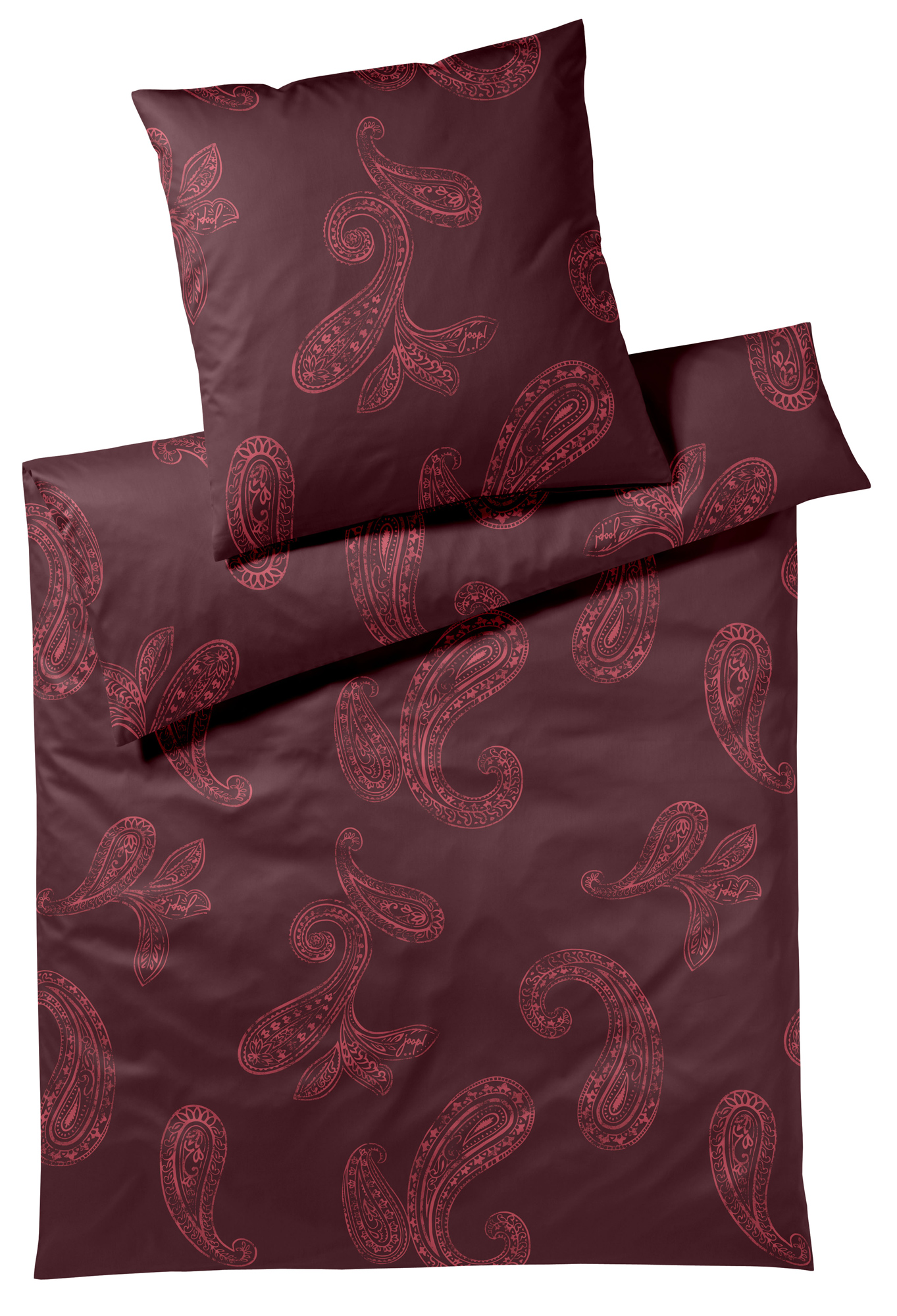 JOOP! Satin Bettwäsche Paisley | 1 rouge