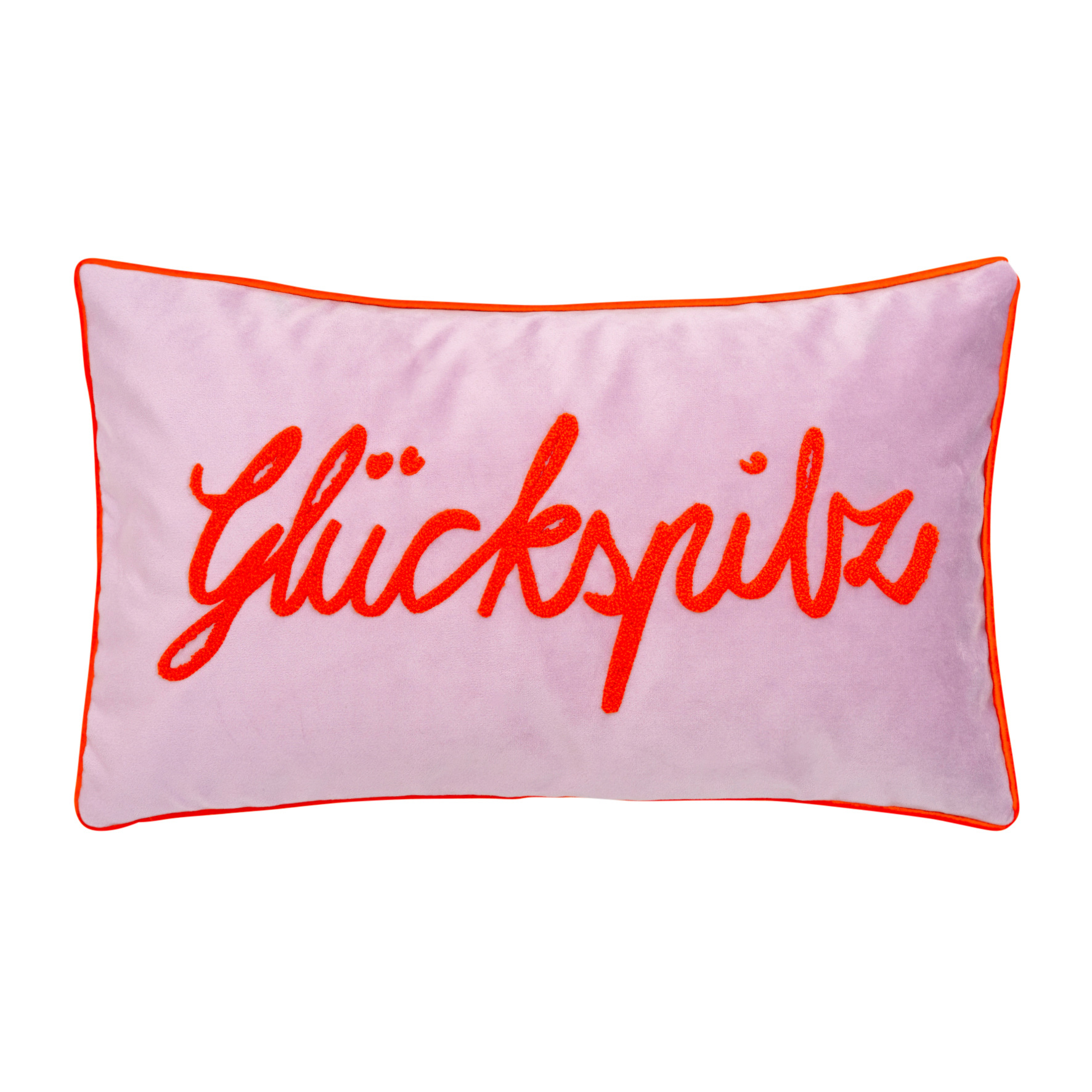 Pad Kissenhülle Letters Glückspilz | lilac