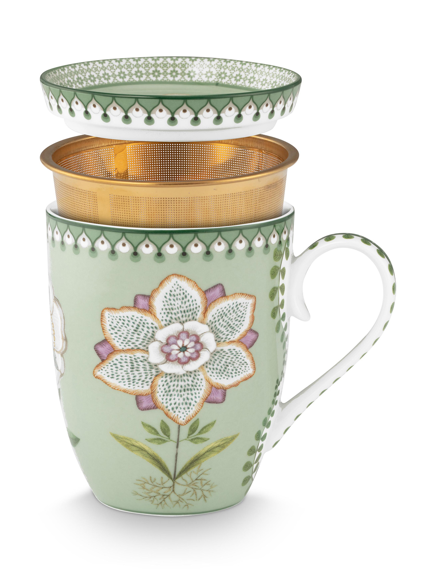 Pip Studio Tea for One Lily & Lotus | Light Green