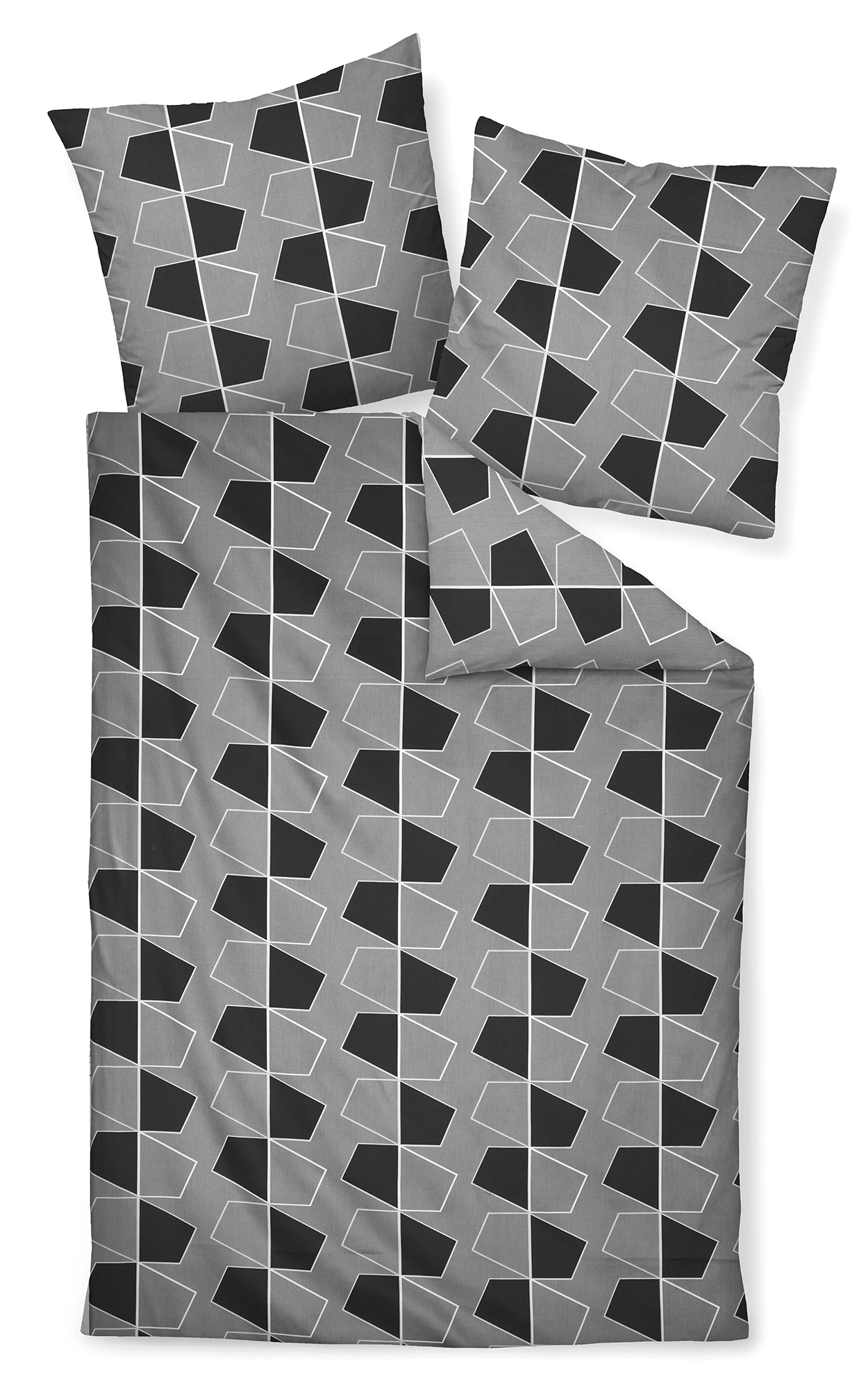 Janine Satinbettwäsche J. D. | 08 platin-anthrazit