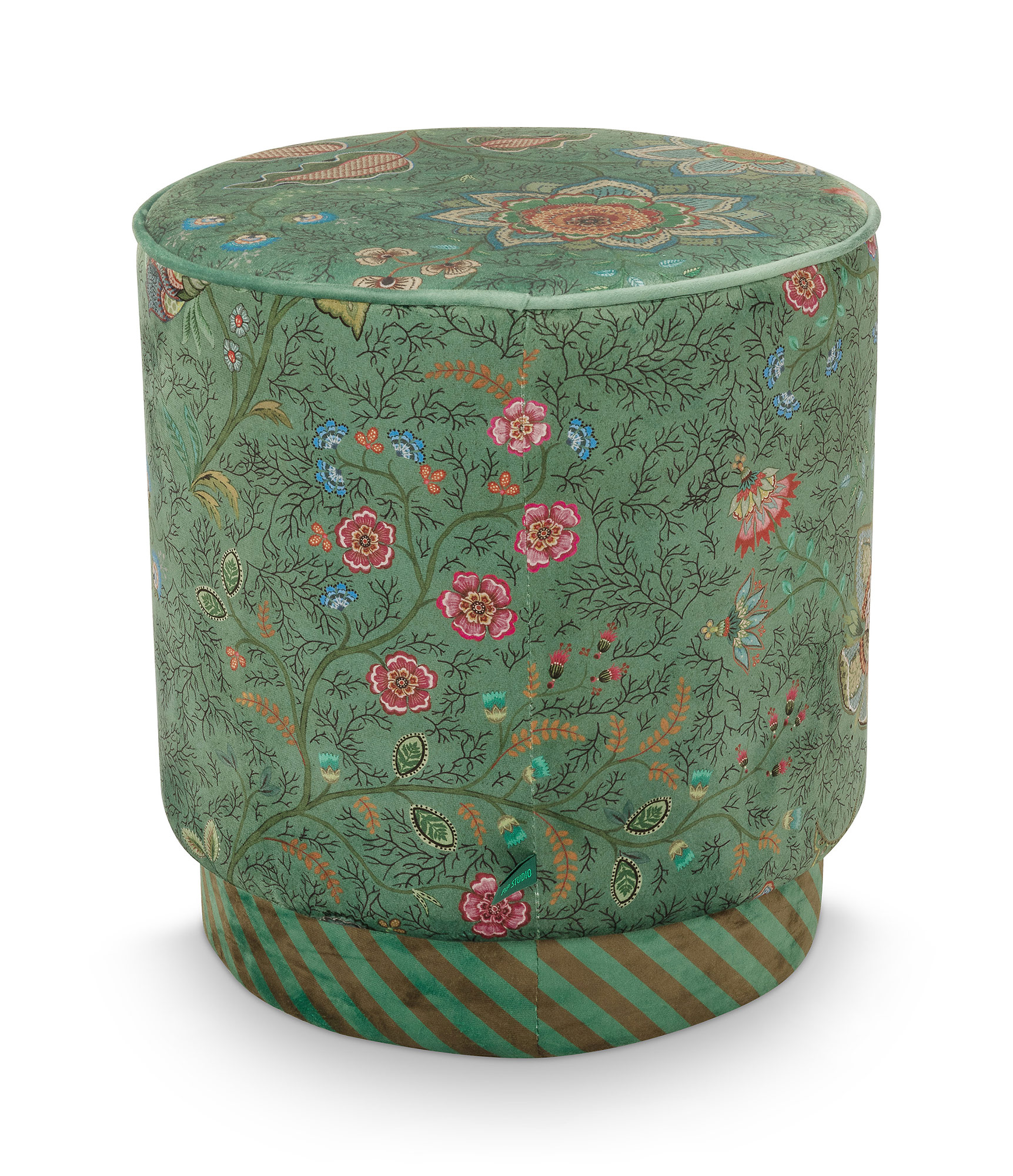 Pip Studio Pouf Sitzpouf Mumbai Morning | grün