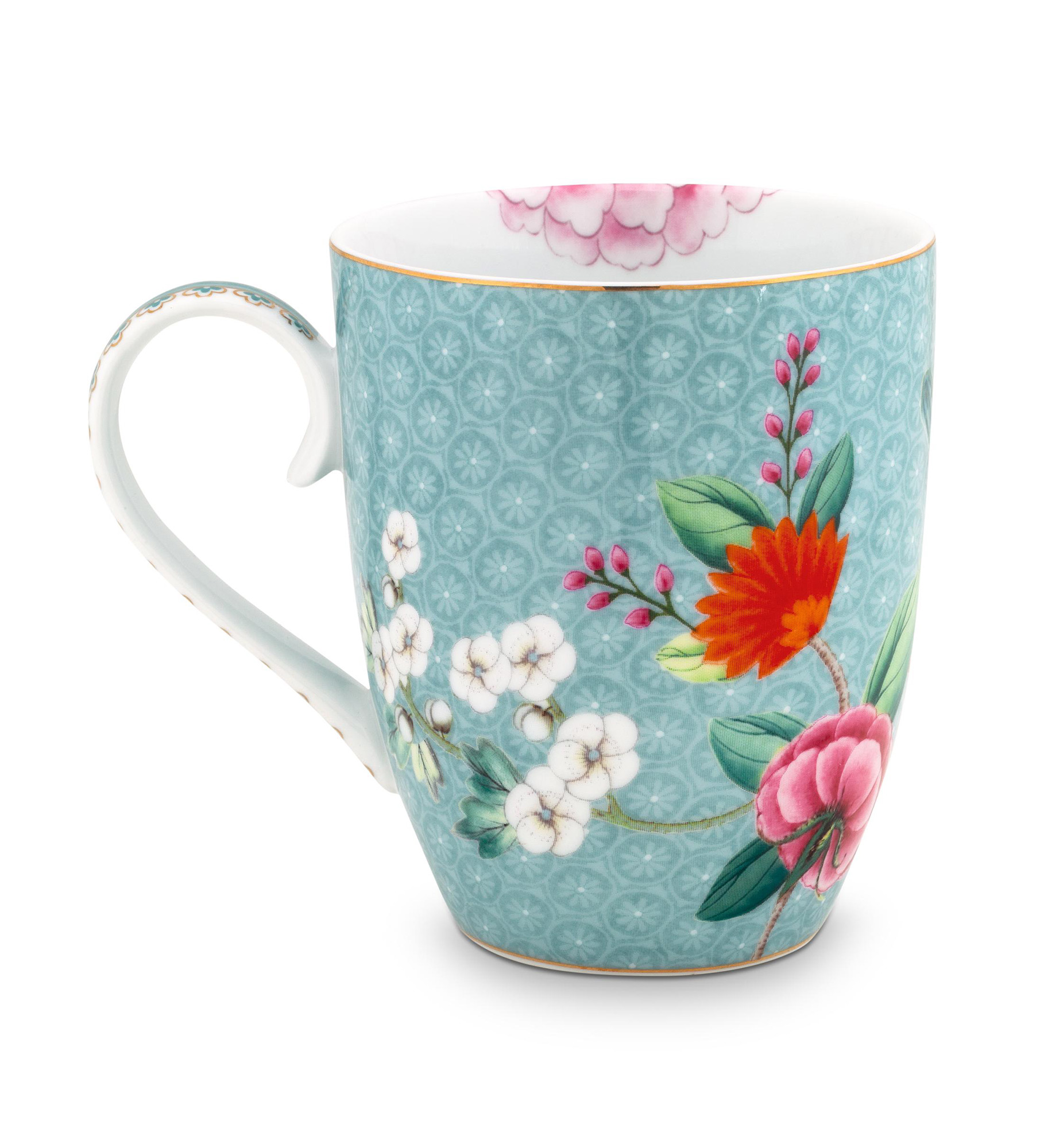 Pip Studio Tasse gross Blushing Birds |  blau