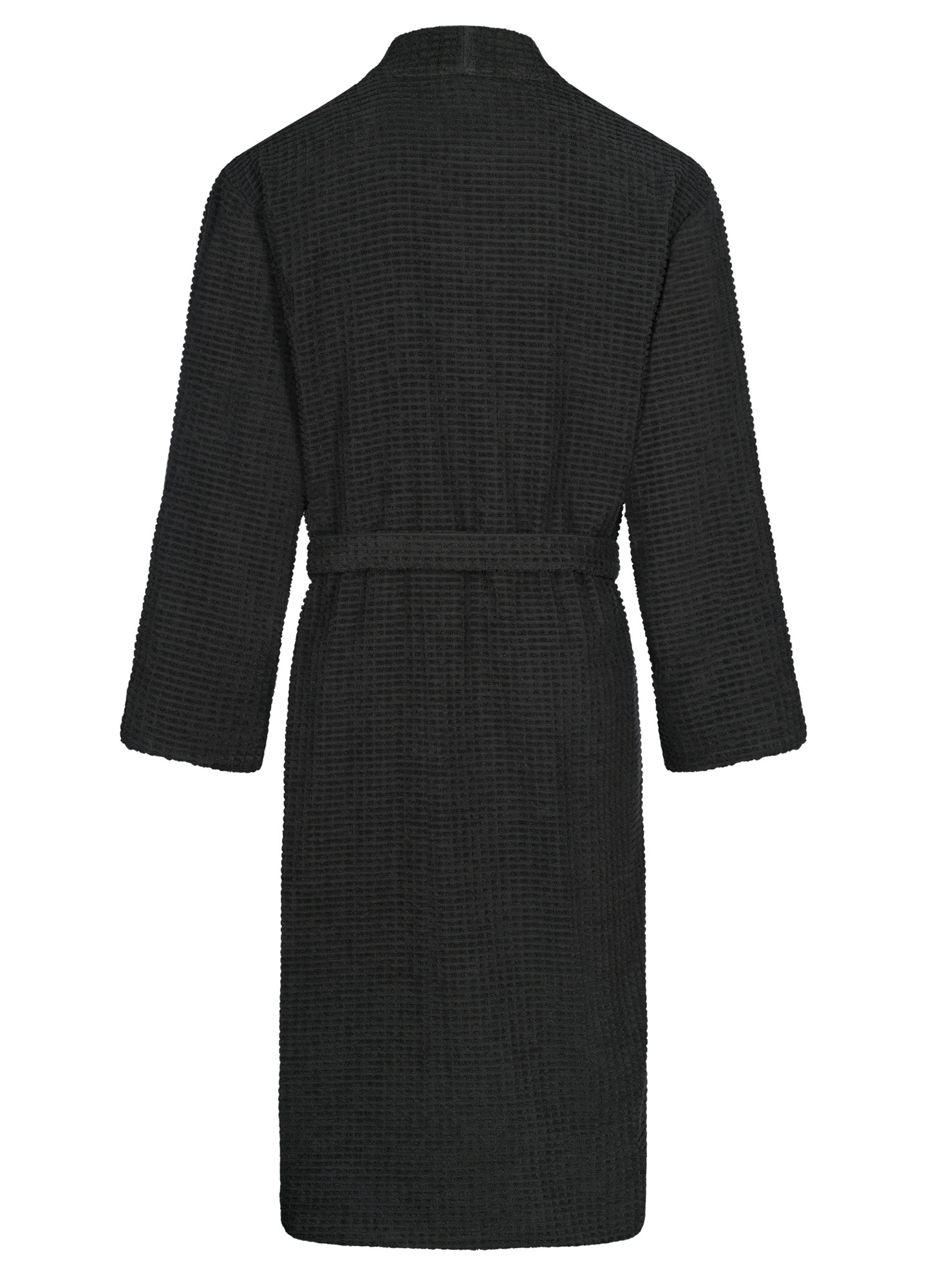 Cawö Herren Kimono-Bademantel 6526 | 740 basalt