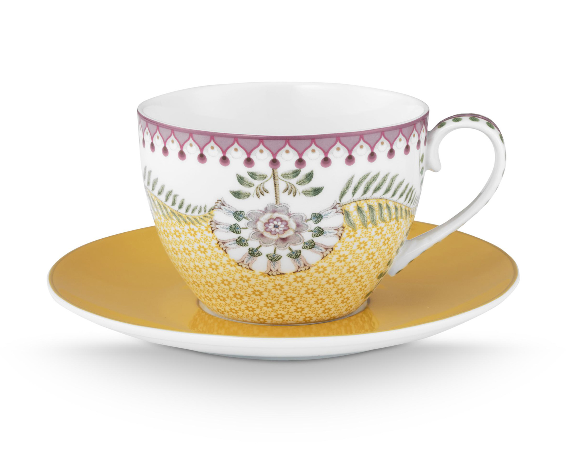Pip Studio Tasse & Untertasse Lily & Lotus | Yellow