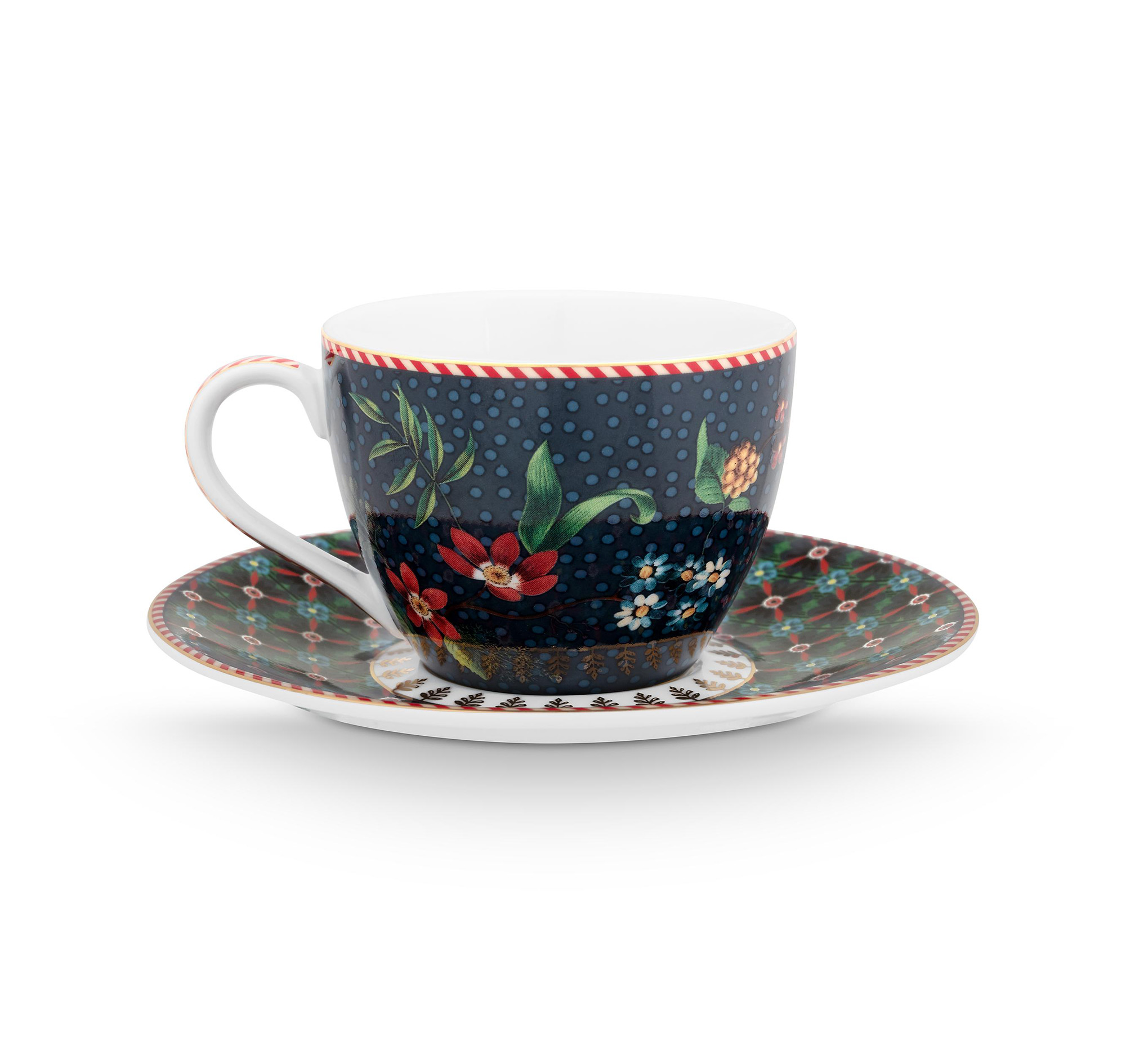 Pip Studio Espresso Tasse & Untertasse Berry Blues | blau