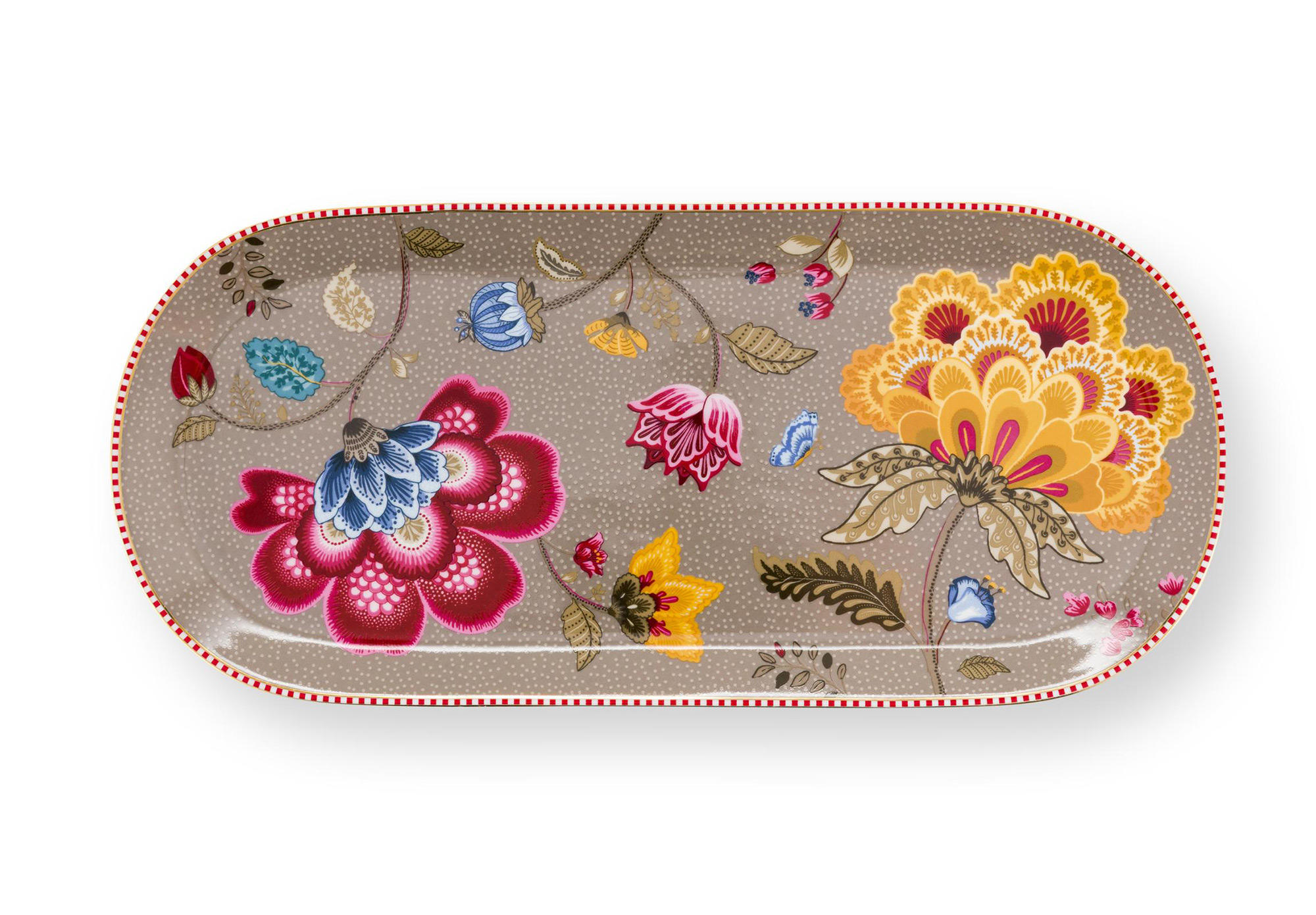 Pip Studio Tortenteller Blooming Tales | Fantasy Khaki