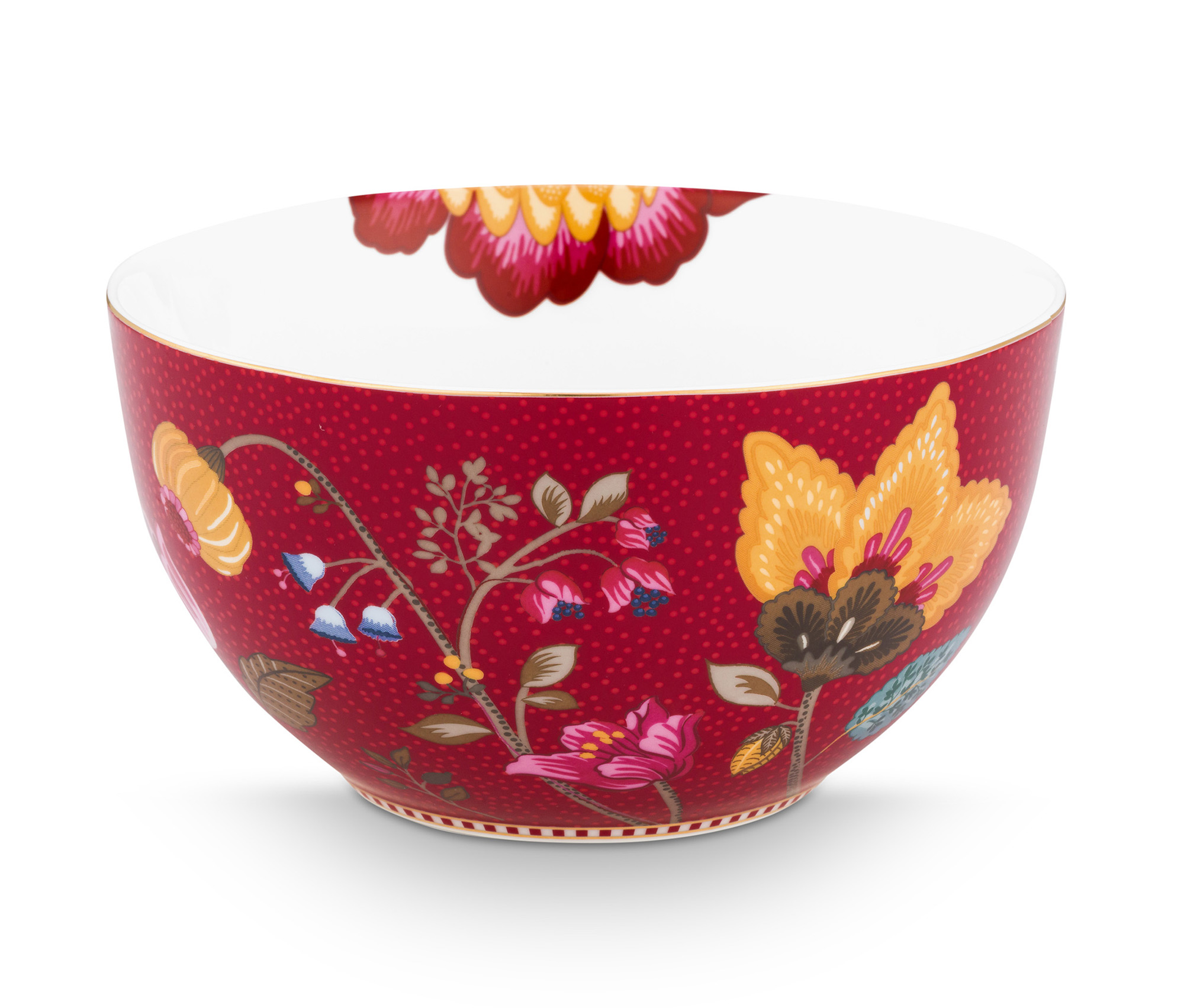 Pip Studio 3er Frühstücksset Blooming Tales | Dark Red