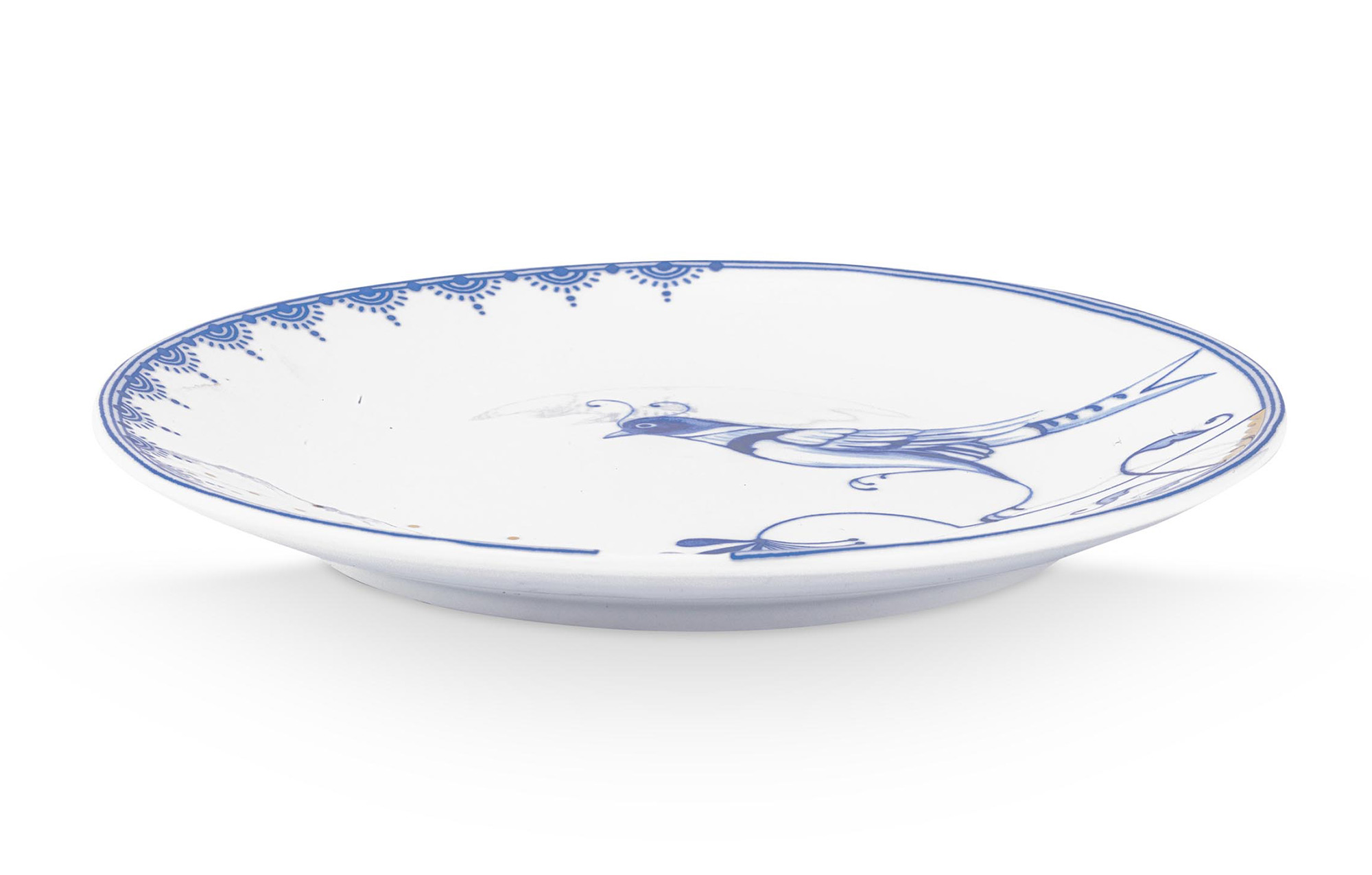 Pip Studio Gebäckteller Pip & The Blue Bird | weiss