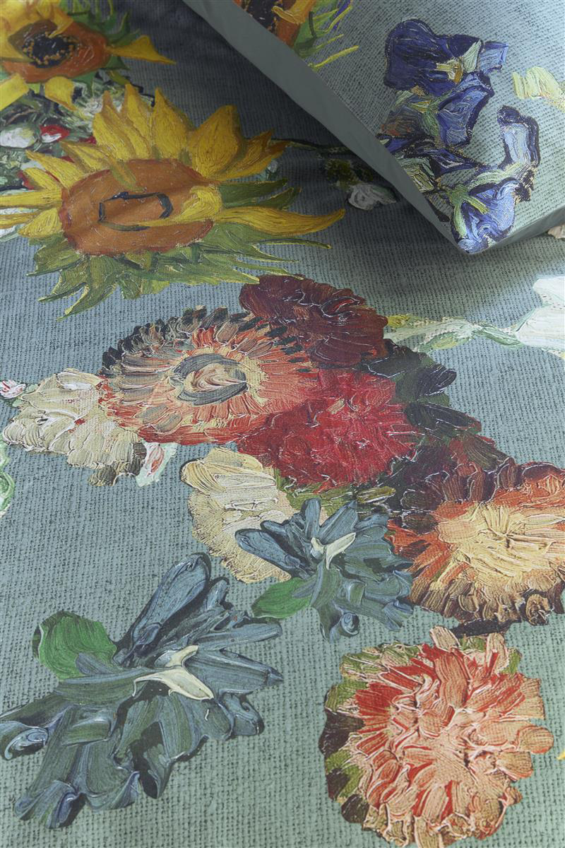 Beddinghouse Satin-Bettwäsche Partout des Fleurs | Grün