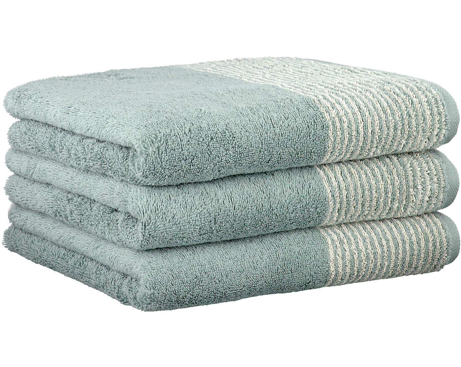 Cawö Duschtuch Luxury Home  Two-Tone 590 | 43 Salbei