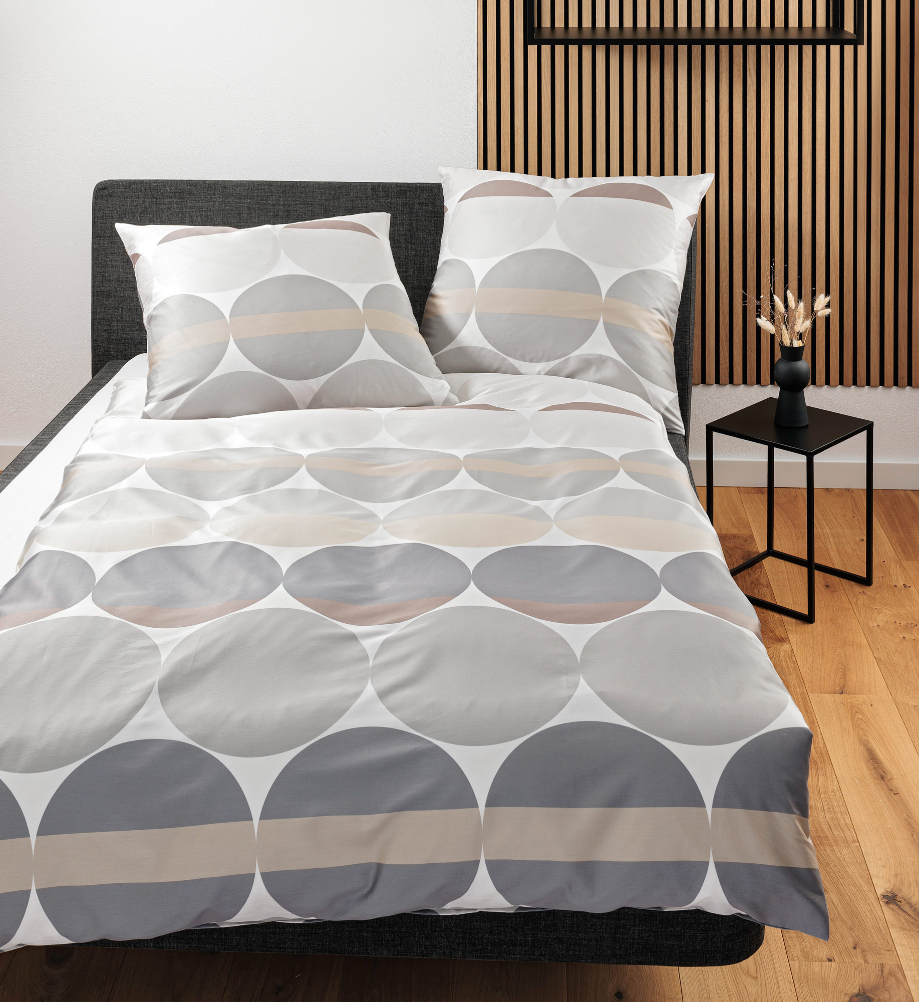 Janine Mako Satin Bettwäsche J. D. | 08 grau sand