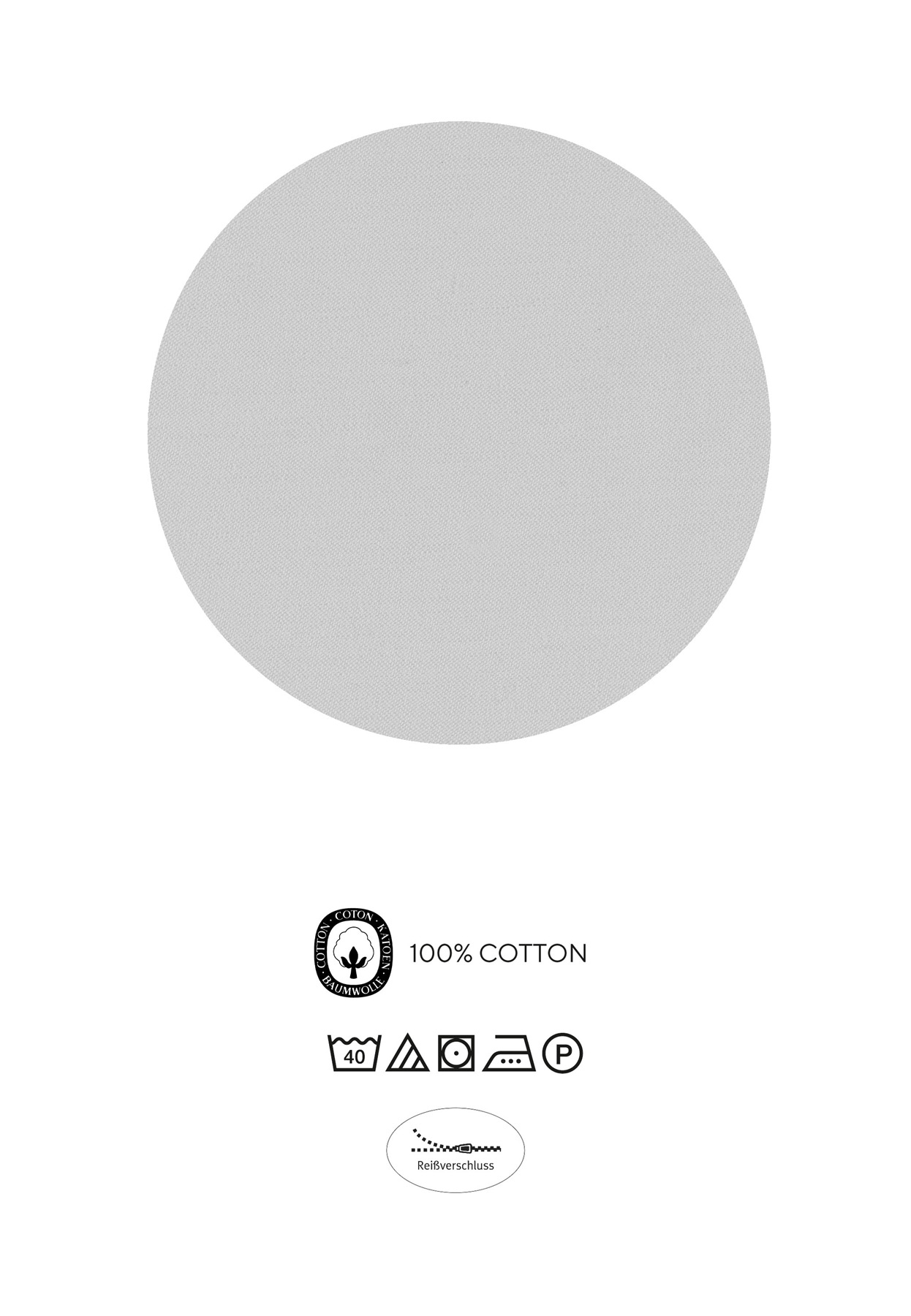 Biberna Satinbettwäsche 0615211 | 017 Sturmgrau