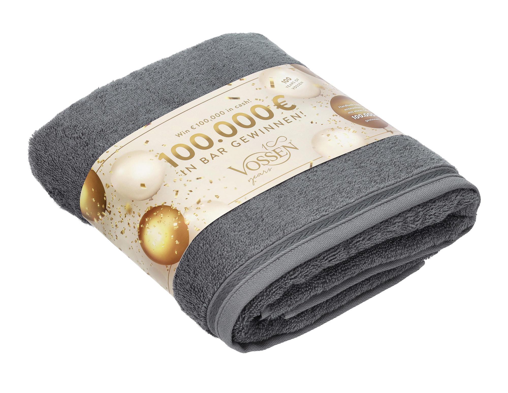 Vossen Duschtuch Celebration 100 | 7410 dunkelgrau