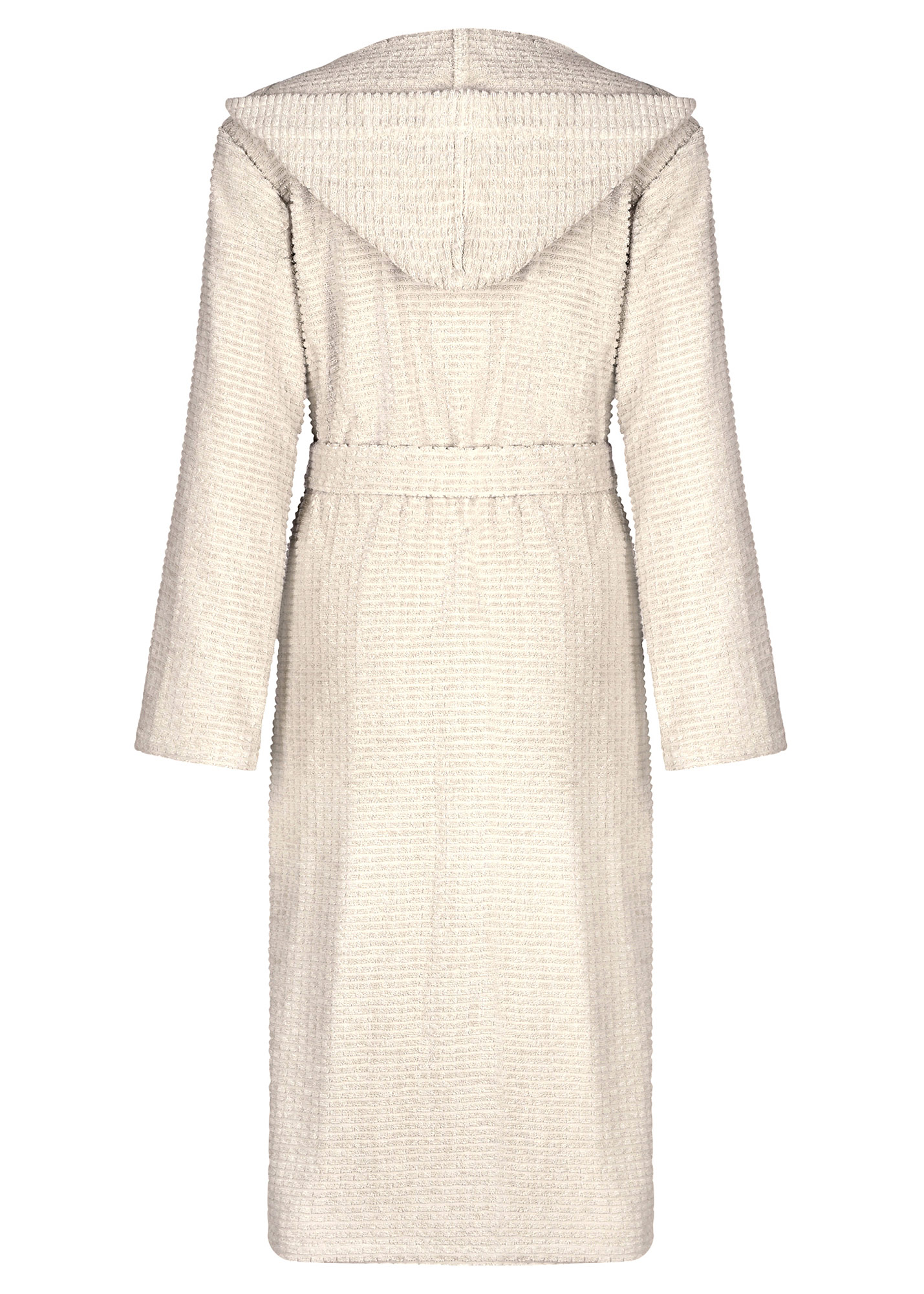 Cawö Damen Kapuze-Bademantel 6227 | 366 travertin