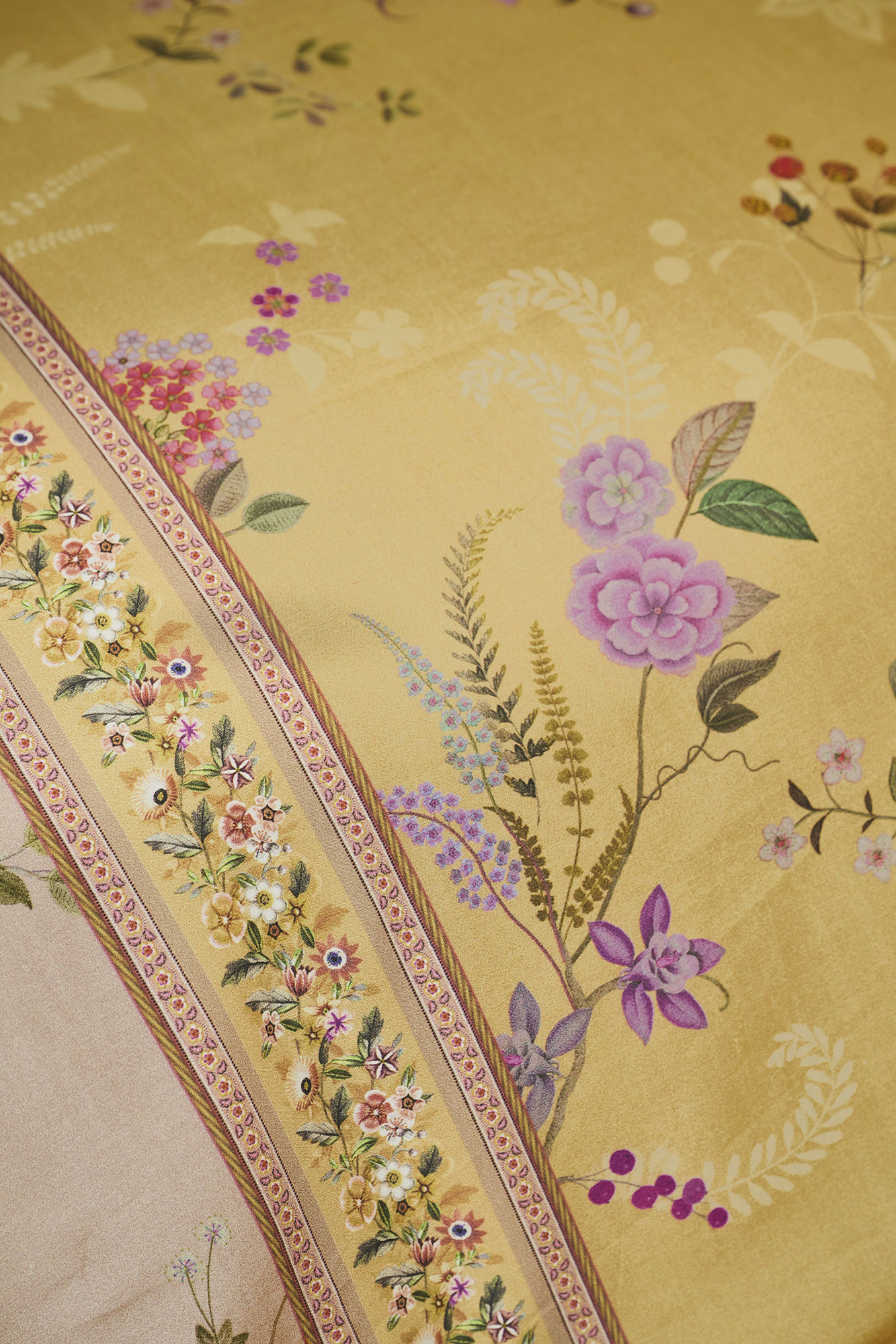 Pip Studio Perkalbettwäsche Bodhi Flower | Gelb