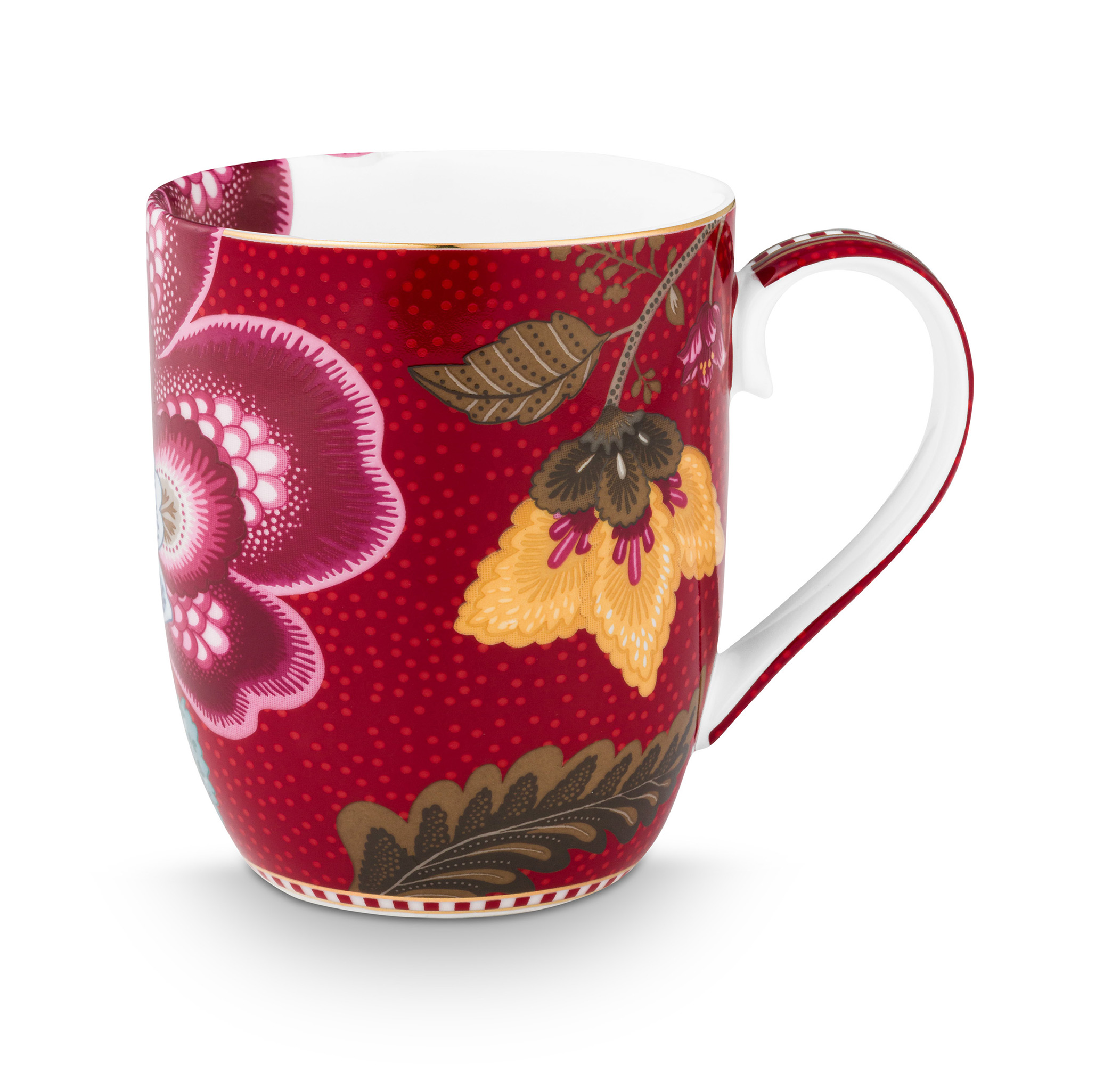 Pip Studio 2er Set Becher klein Blooming Tales | Dark Red