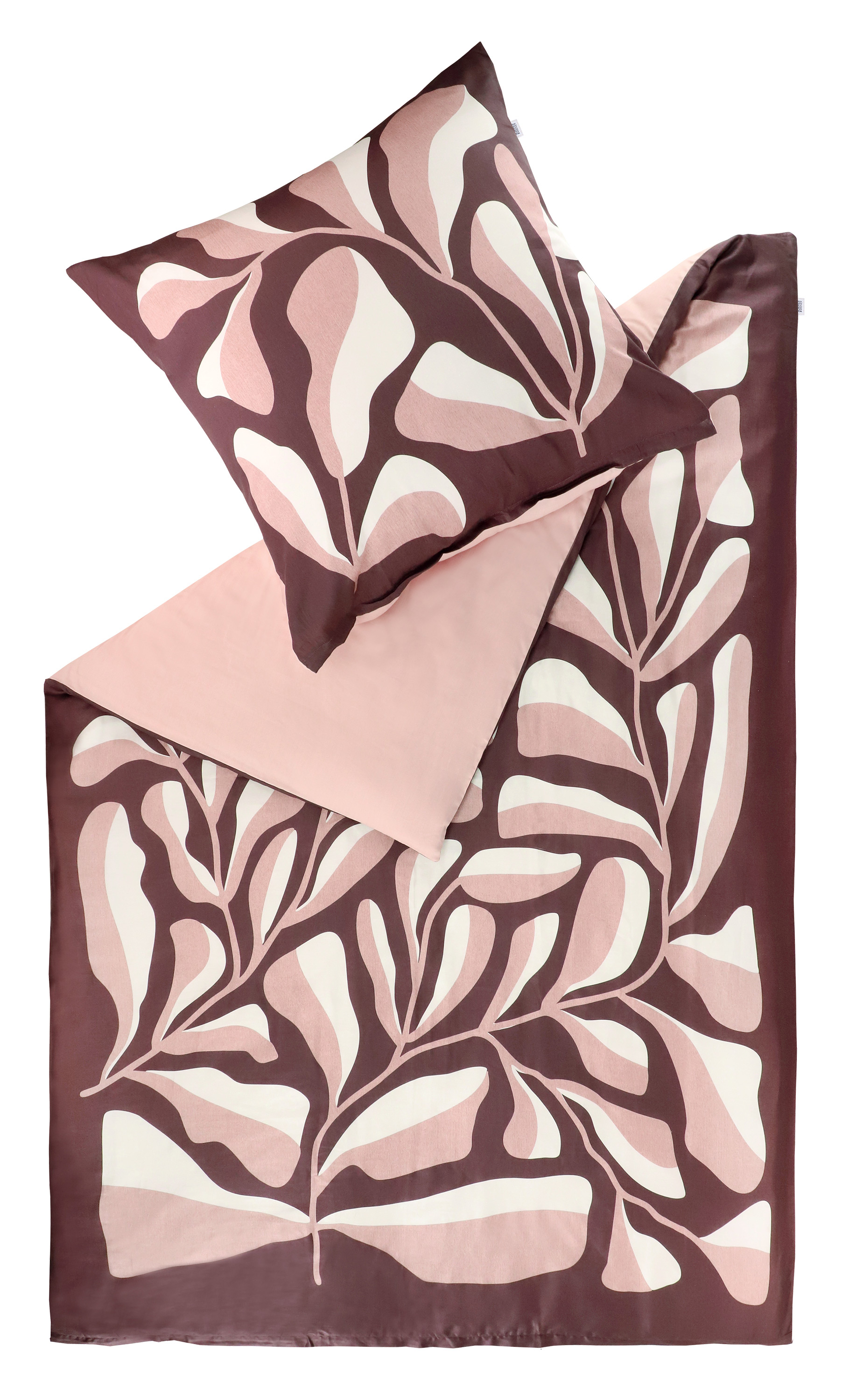 Schöner Wohnen Kollektion Satin Bettwäsche Plant | 060 rot