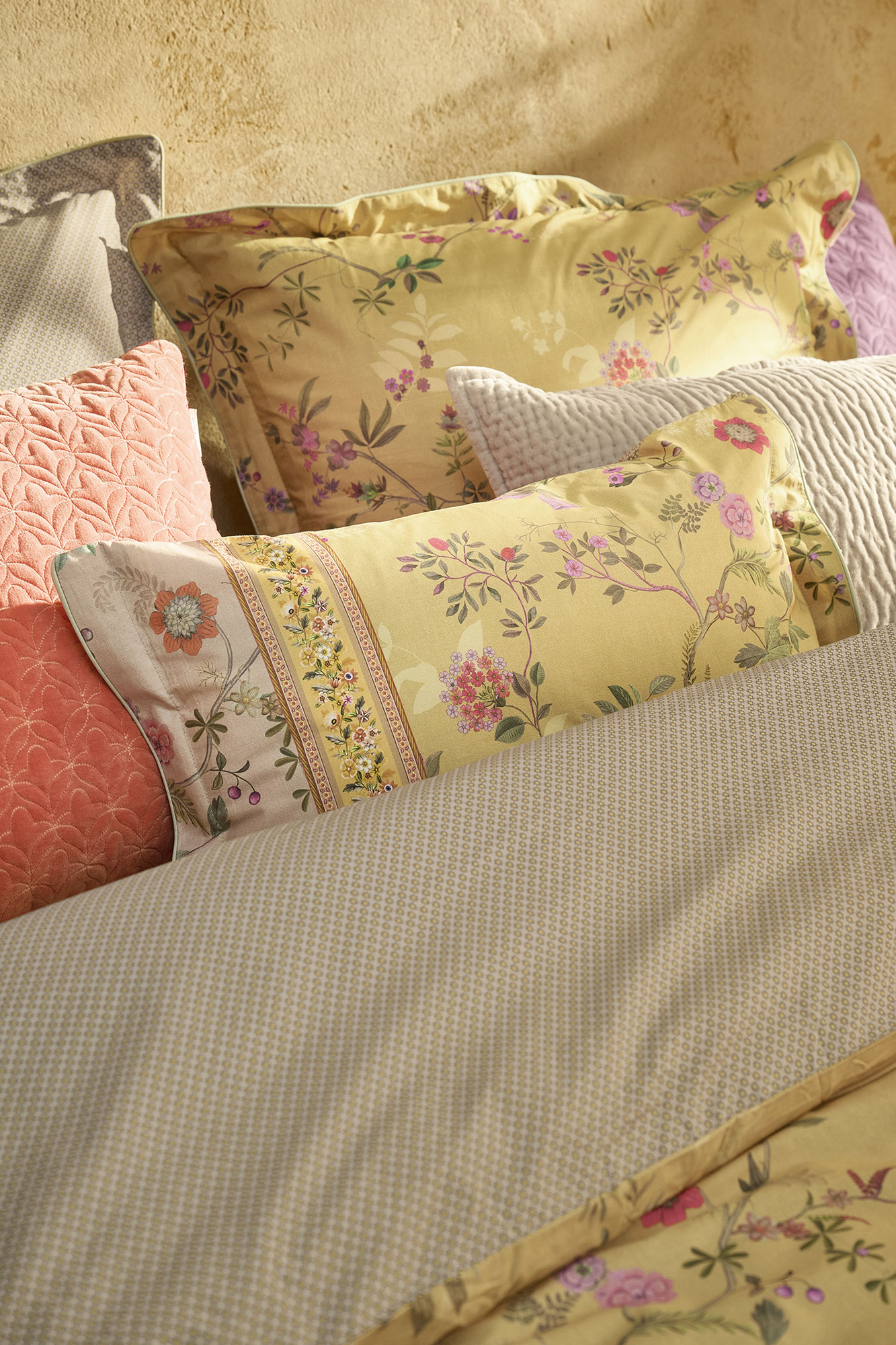 Pip Studio Kissenhülle Bodhi Flower | Gelb