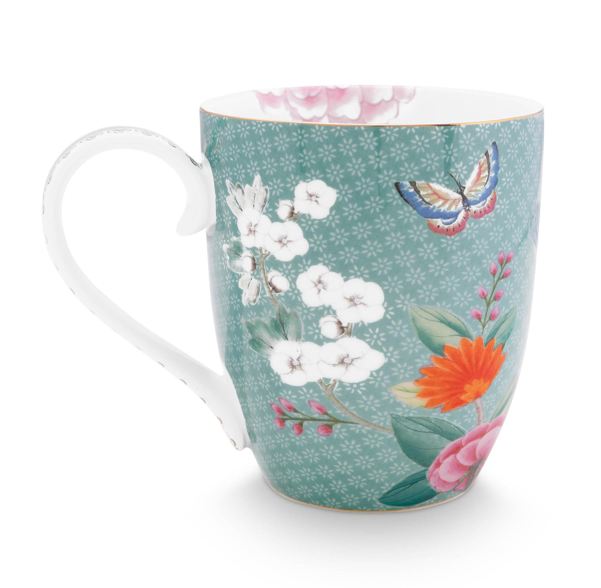 Pip Studio Tasse gross Blushing Birds |  blau
