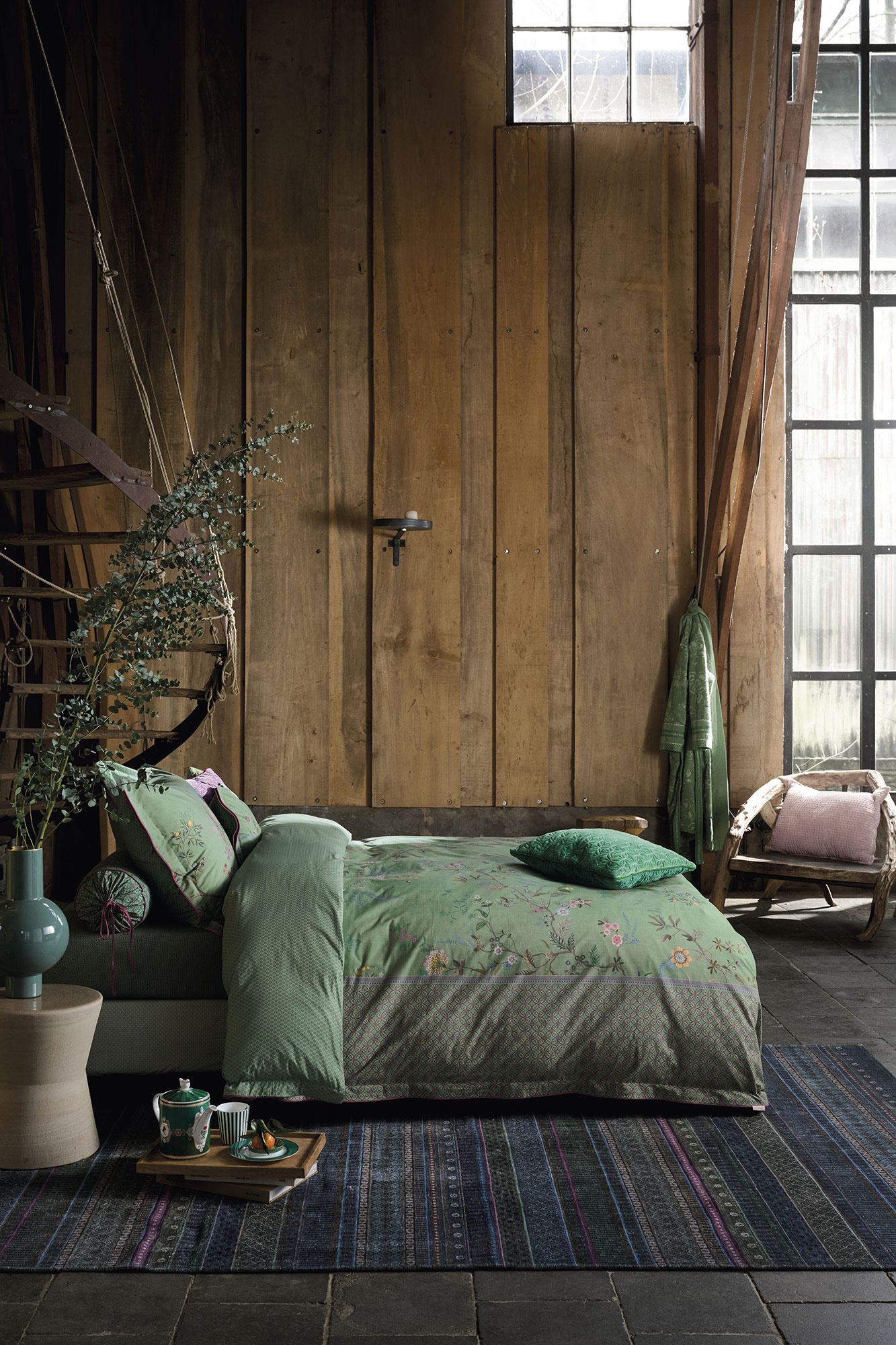 Pip Studio Perkalbettwäsche Bustani | Green