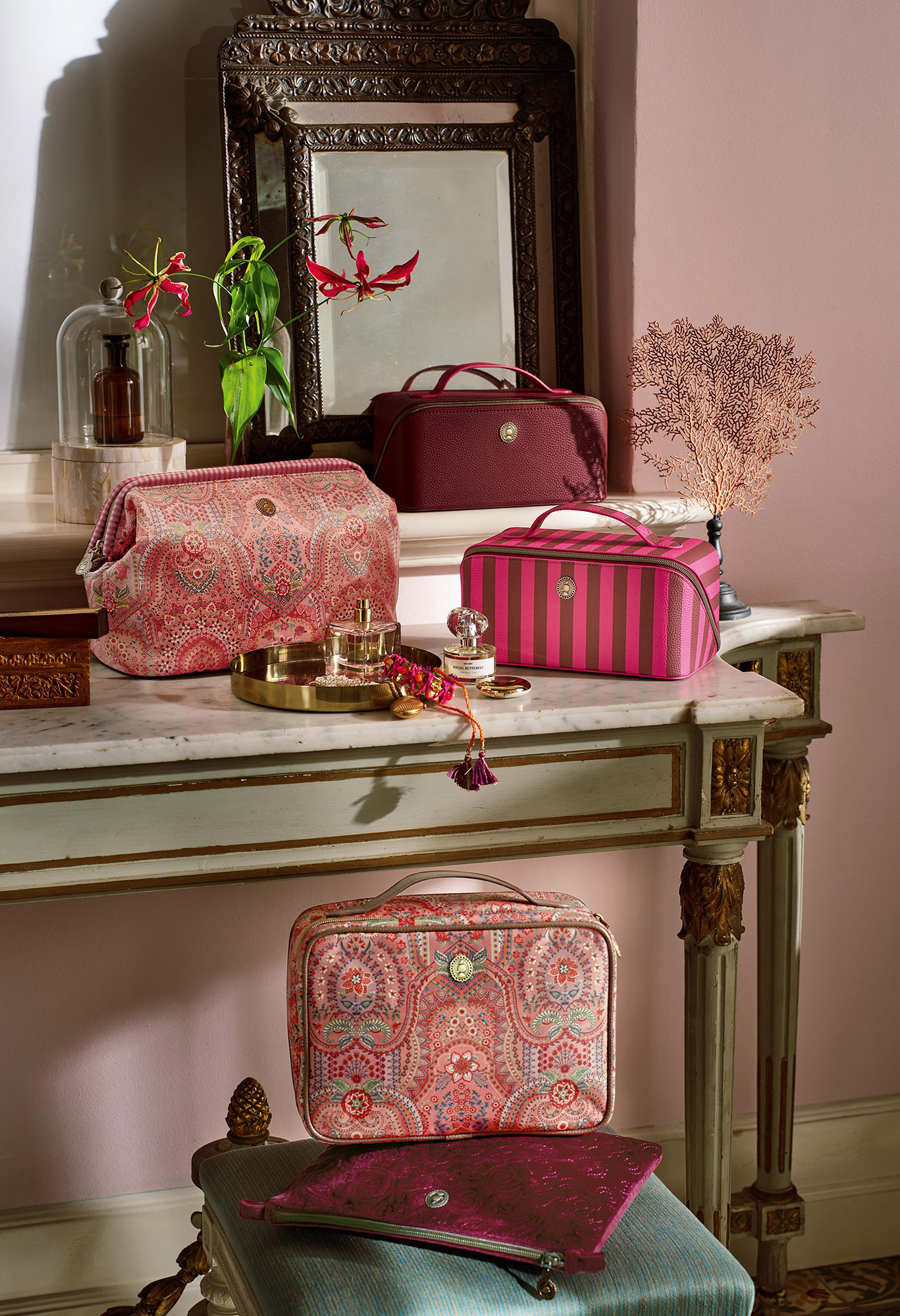 Pip Studio Kosmetiktasche Cyrille | pink