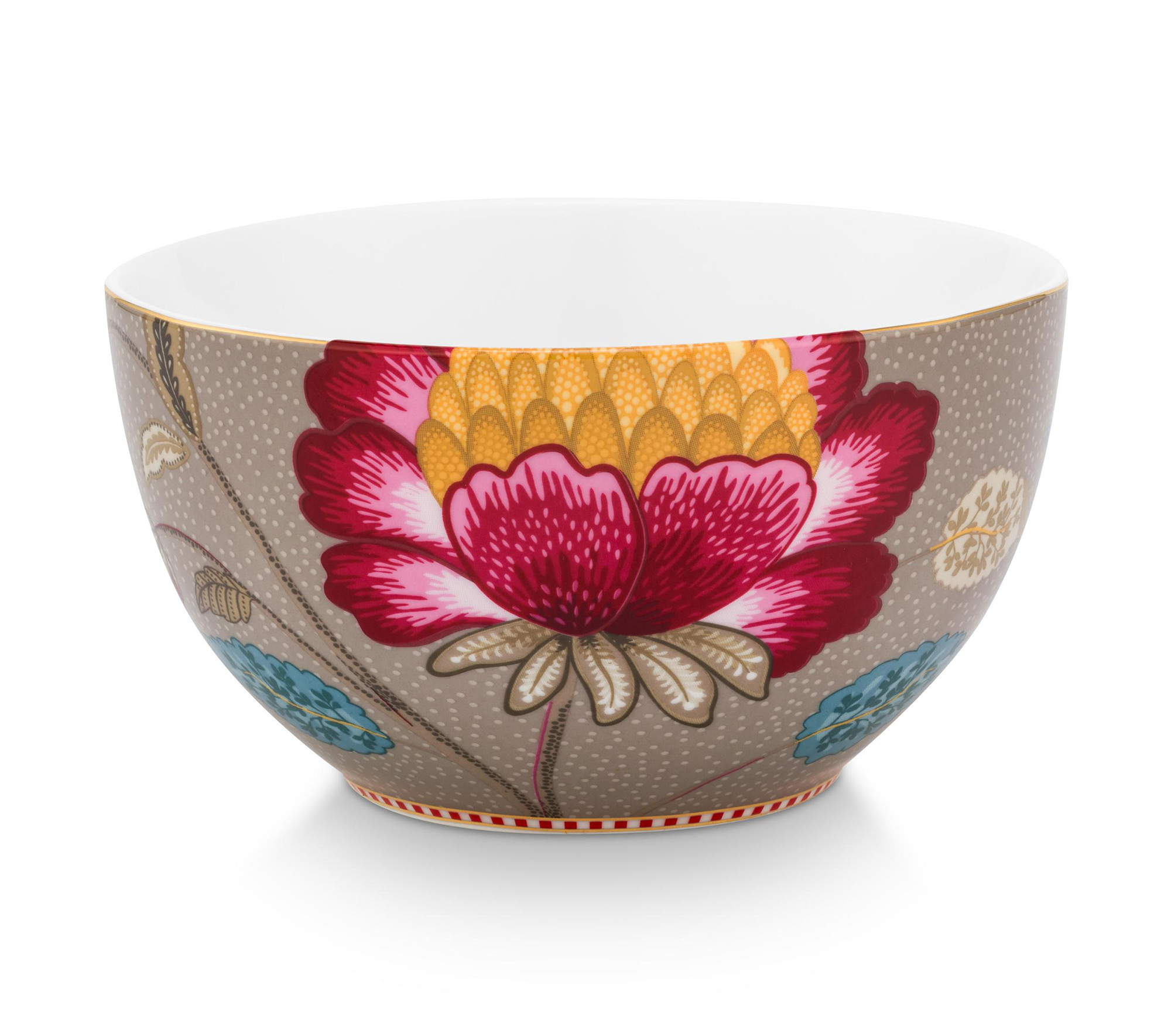 Pip Studio 3er Frühstückset Blooming Tales | Fantasy Khaki