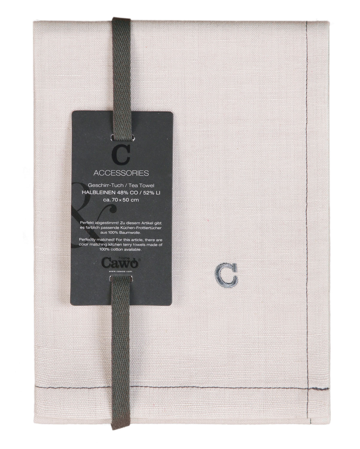 Cawö Geschirrtuch Solid 500 | 366 travertin