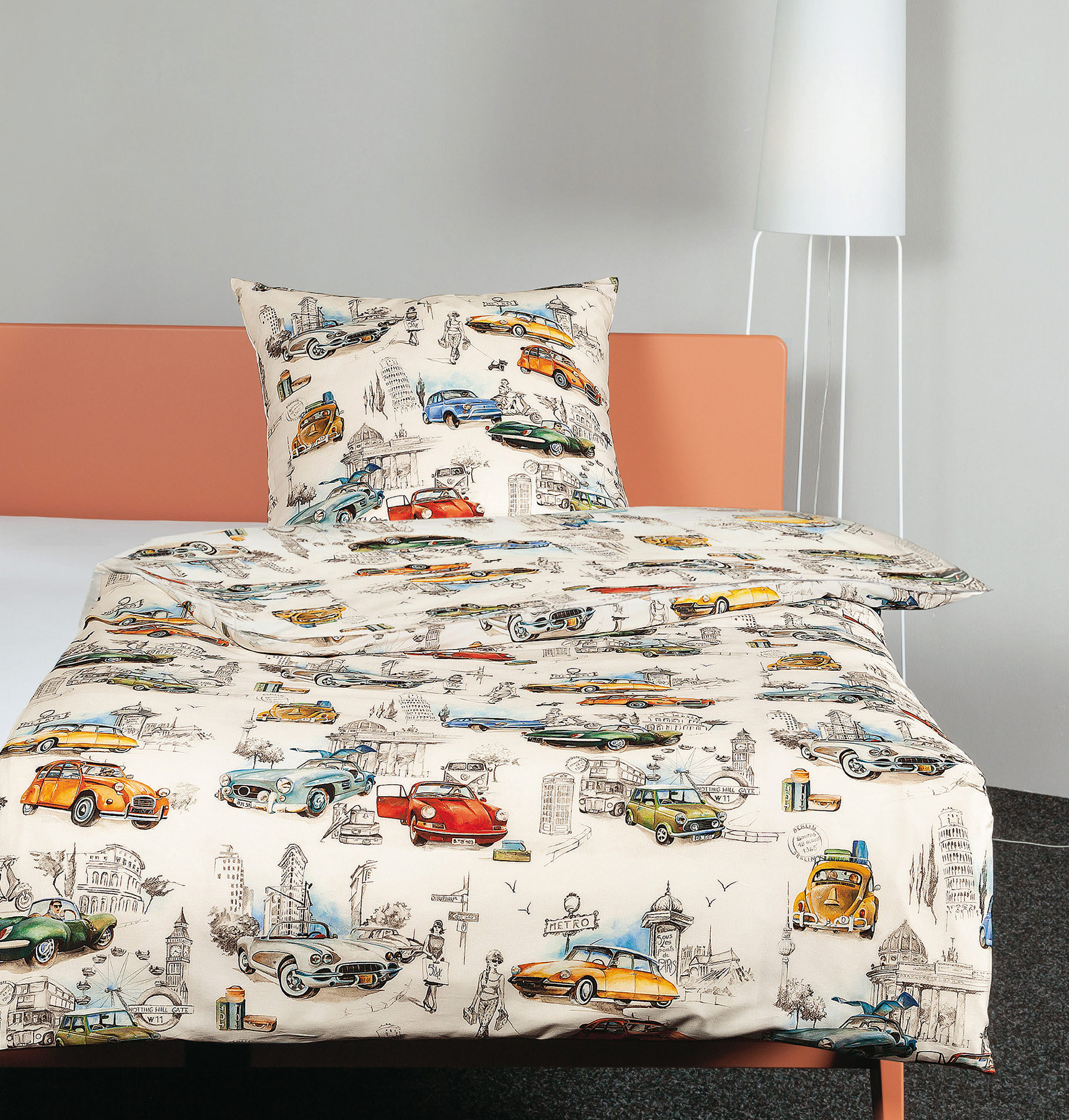 Janine Mako Satin Bettwäsche modern art S | 09 multicolor