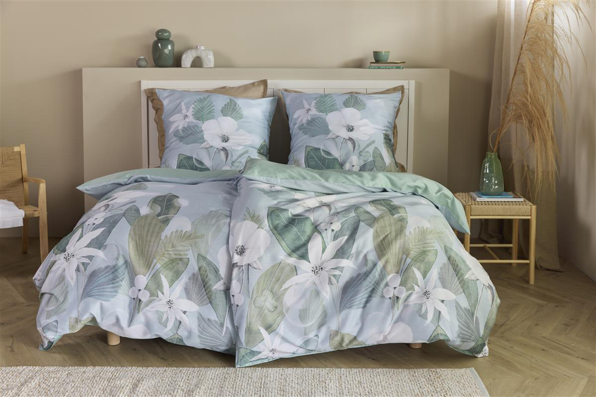 Beddinghouse Satin-Bettwäsche Eva | Blau