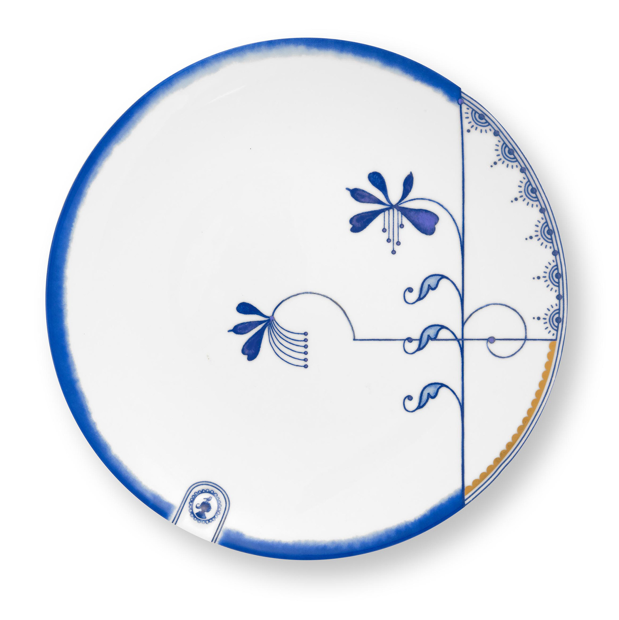 Pip Studio Frühstücksteller Pip & The Blue Bird | weiss