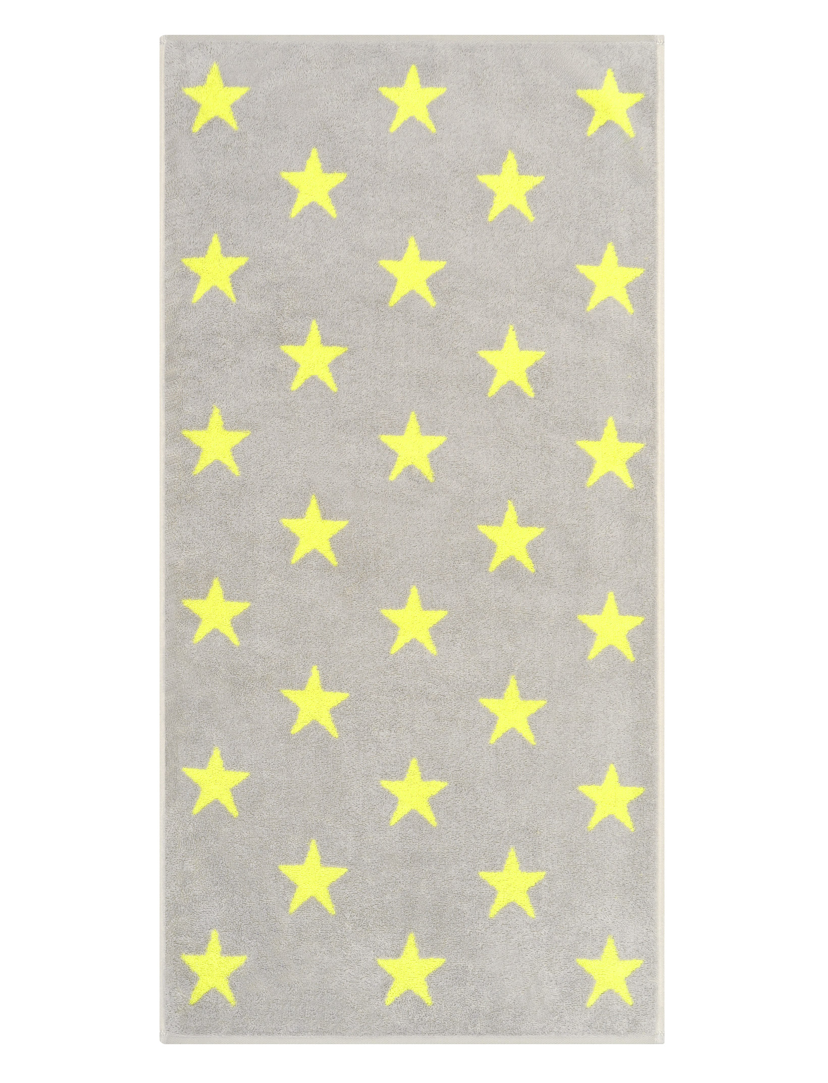Cawö Handtuch New Stars 6260 | 75 platin/lime