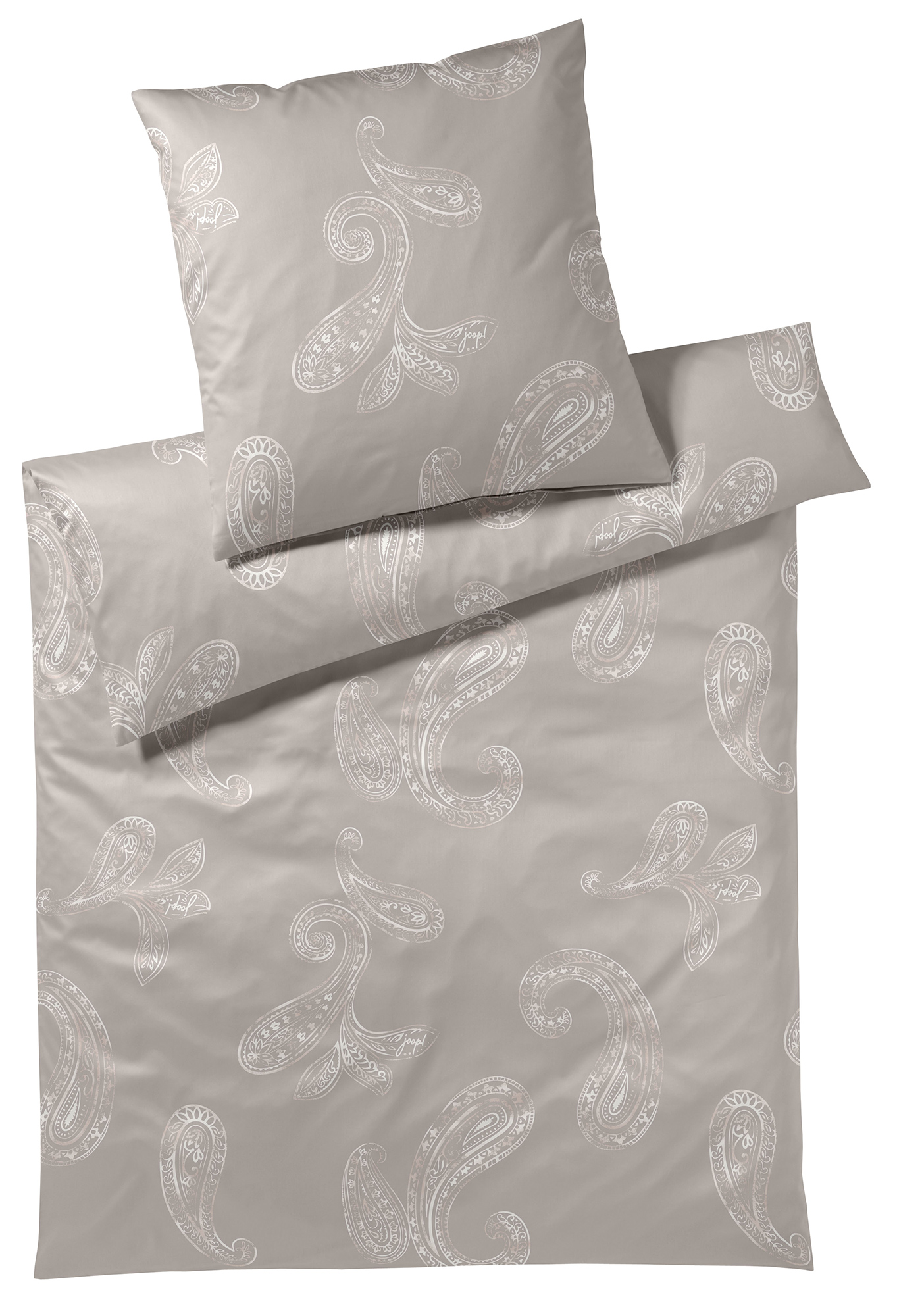 JOOP! Satin Bettwäsche Paisley | 7 taupe