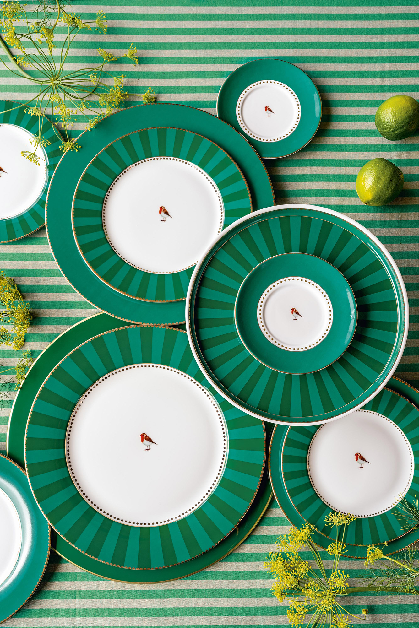 Pip Studio Vorratsdose Love Birds | Smaragdgrün