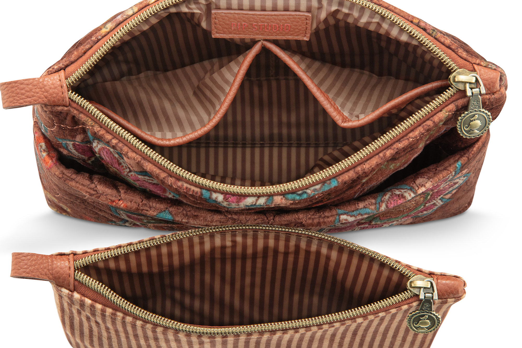 Pip Studio Kosmetiktasche Mumbai Morning | braun