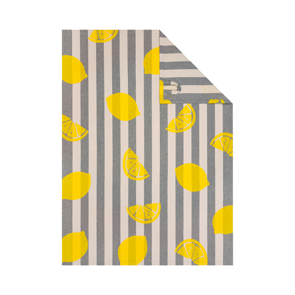 Cawö Geschirrtuch Prints & Stripes 541 | 73 platin/grau