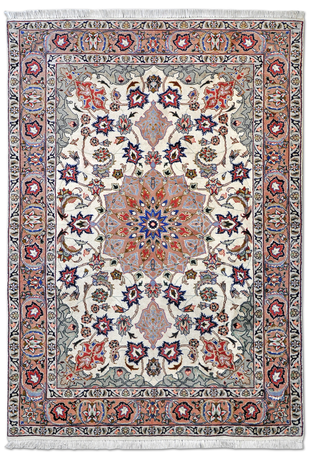 Täbriz Perserteppich neu 50 Raj | Floral 106 x 151 cm